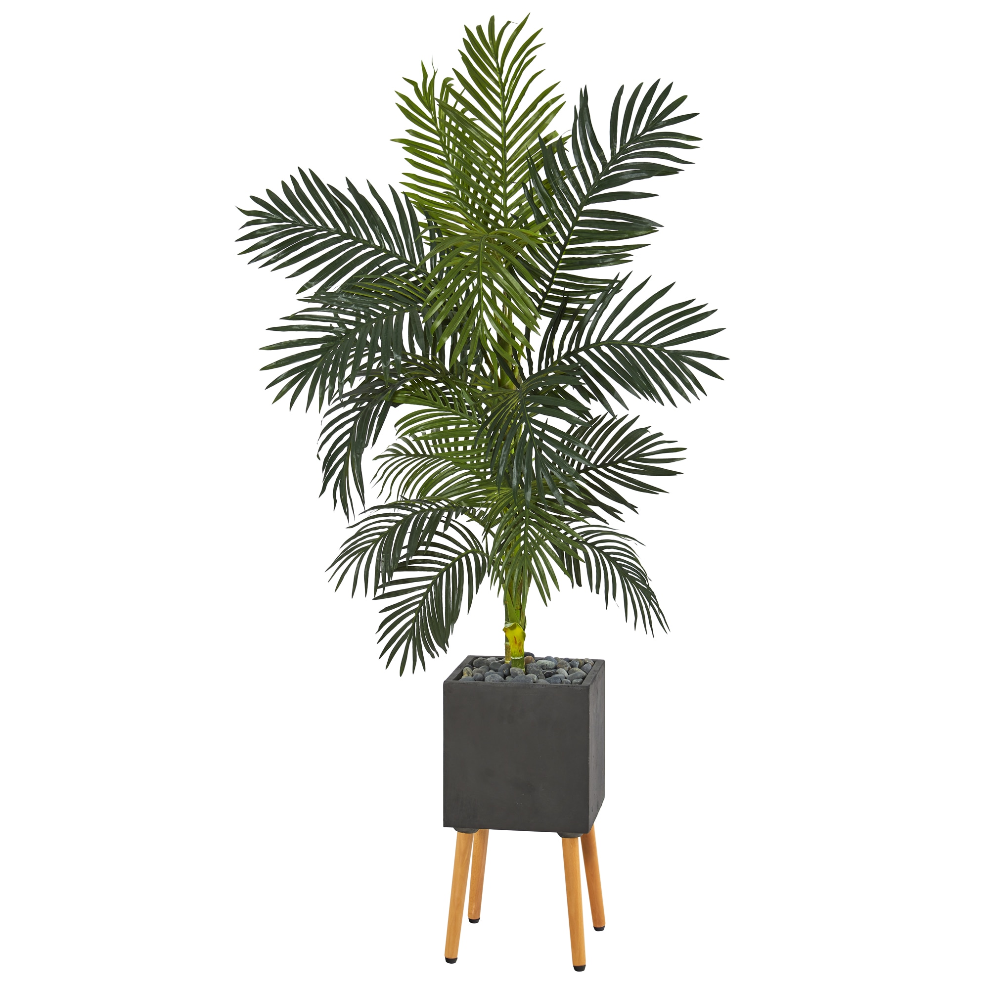 Nearly Natural 72 In Green Indoor Silk Artificial Tree At Lowes Com   41873688 