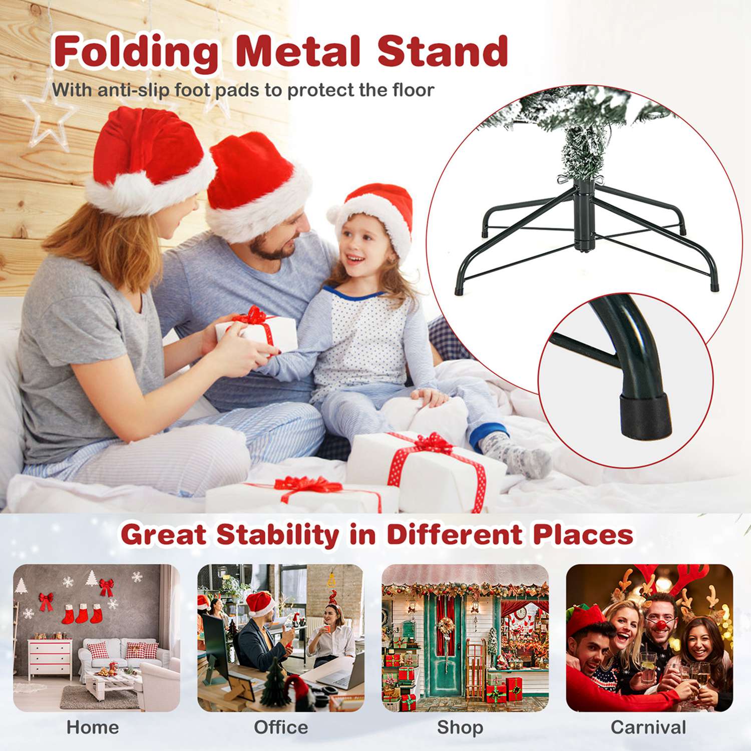 Costway CSHY000498 Artificial-Christmas-Trees - View #9