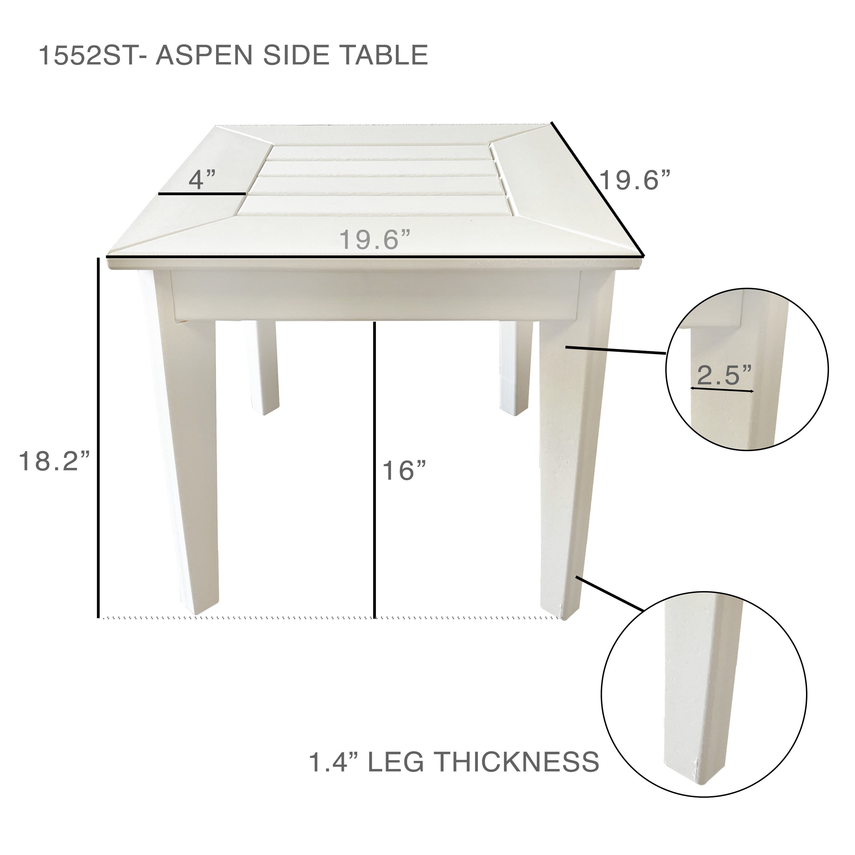 LuXeo LUX-1550-OWHT5 Patio-Conversation-Sets - View #7
