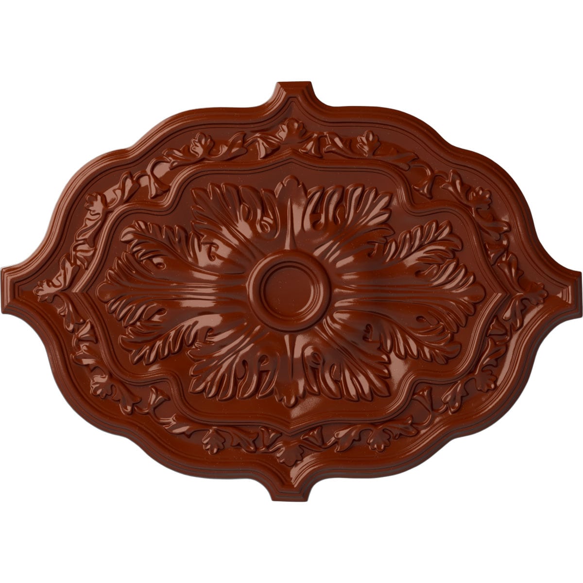 Ekena Millwork CM36X26PEFIF Pesaro 36-in W x 36-in L Firebrick Polyurethane Ceiling Medallion