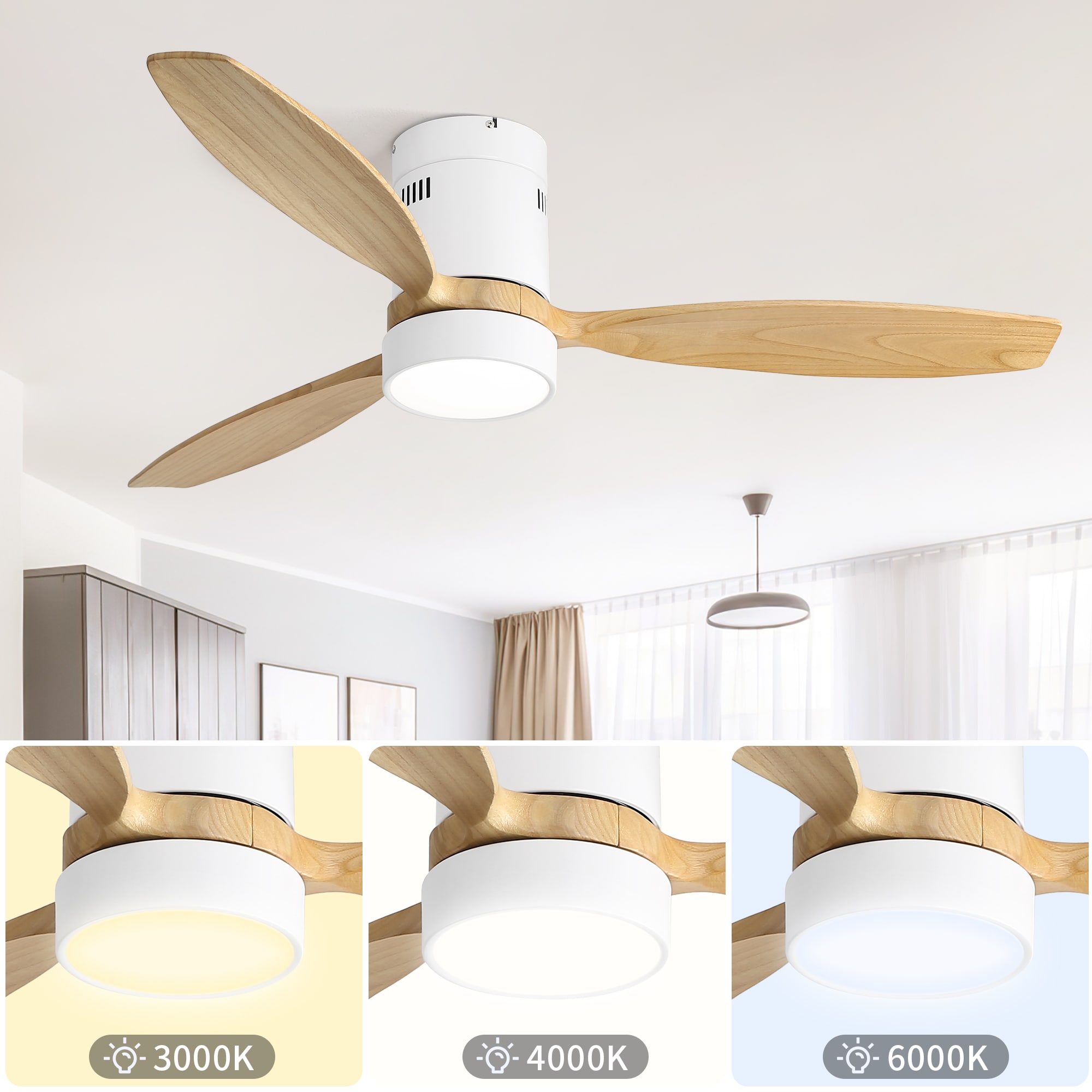 Yardreeze KBS-52K077-YM Ceiling-Fans - View #3