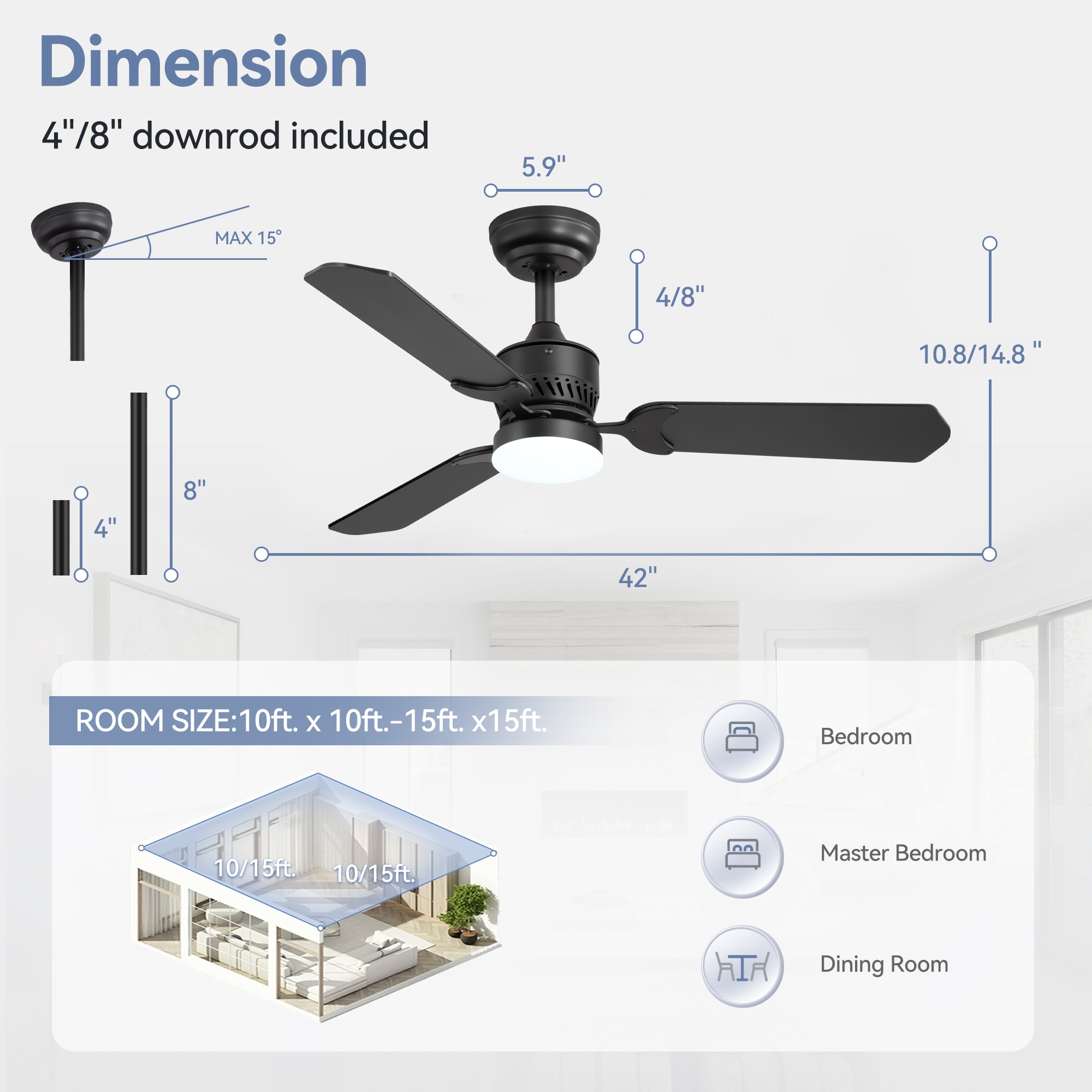 Breezary 35065-BK Ceiling-Fans - View #13