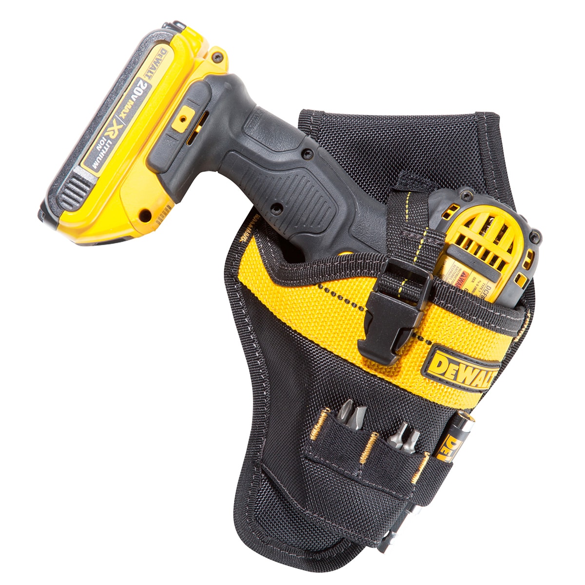 Heavy Duty Adjustable Tool Belt Bits Drivers Pouch Cordless Drill Holder Holster 
