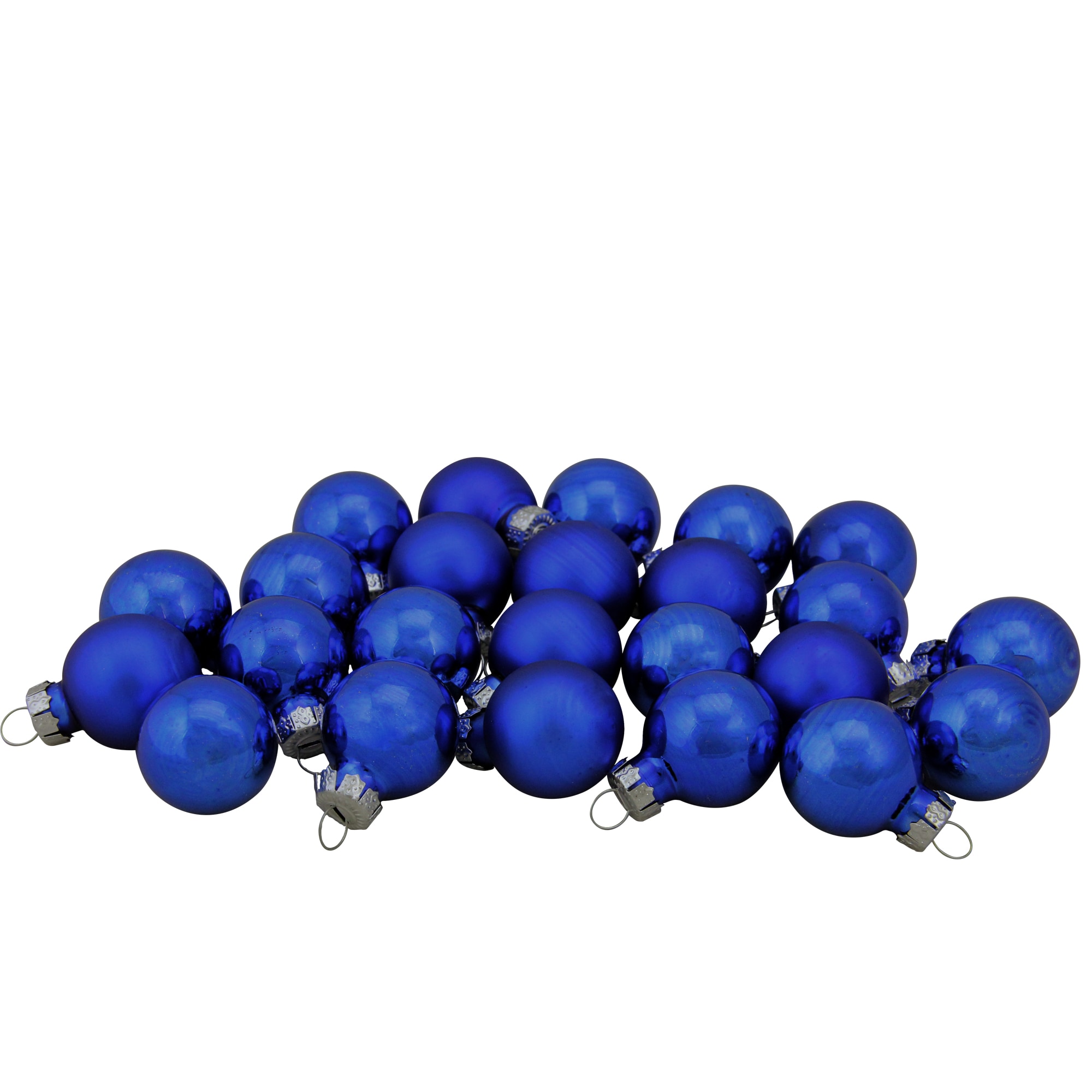 Northlight 32629150 24 -Pack Blue Ball Standard Indoor Ornament set