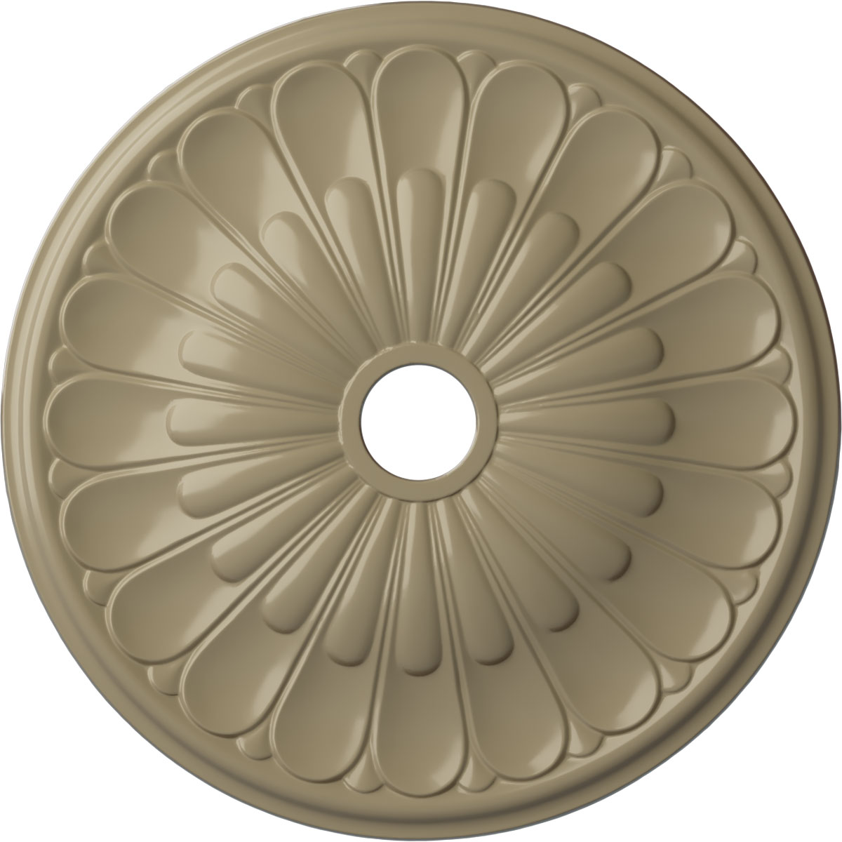 Ekena Millwork CM26ELGDF Elsinore 26.75-in W x 26.75-in L Painted Gobi Desert Polyurethane Whole Ceiling Medallion