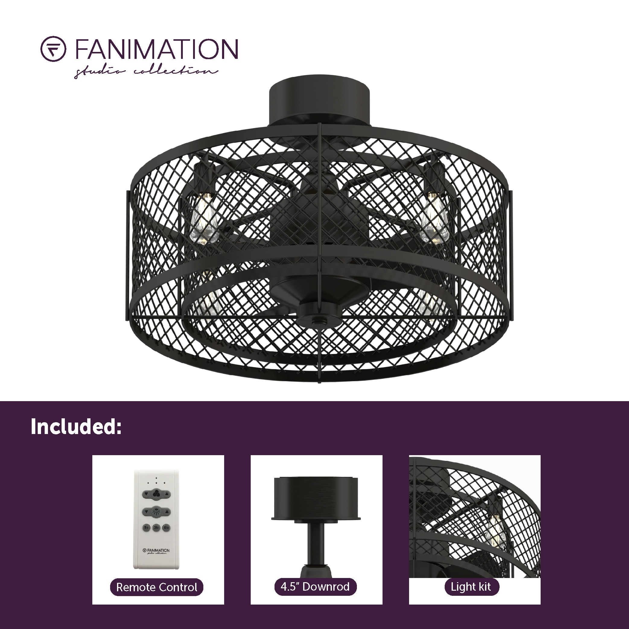 Fanimation Studio Collection LP8350BLAZ Ceiling-Fans - View #7