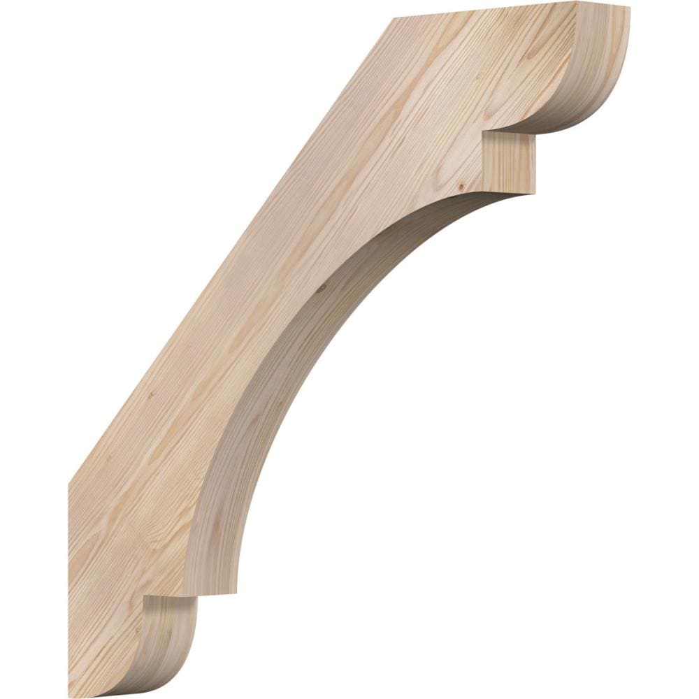 Ekena Millwork BRC04X30X30OLY00SDF 3-1/2-in x 30-in x 30-in Douglas Fir Wood Olympic Smooth Knee Brace