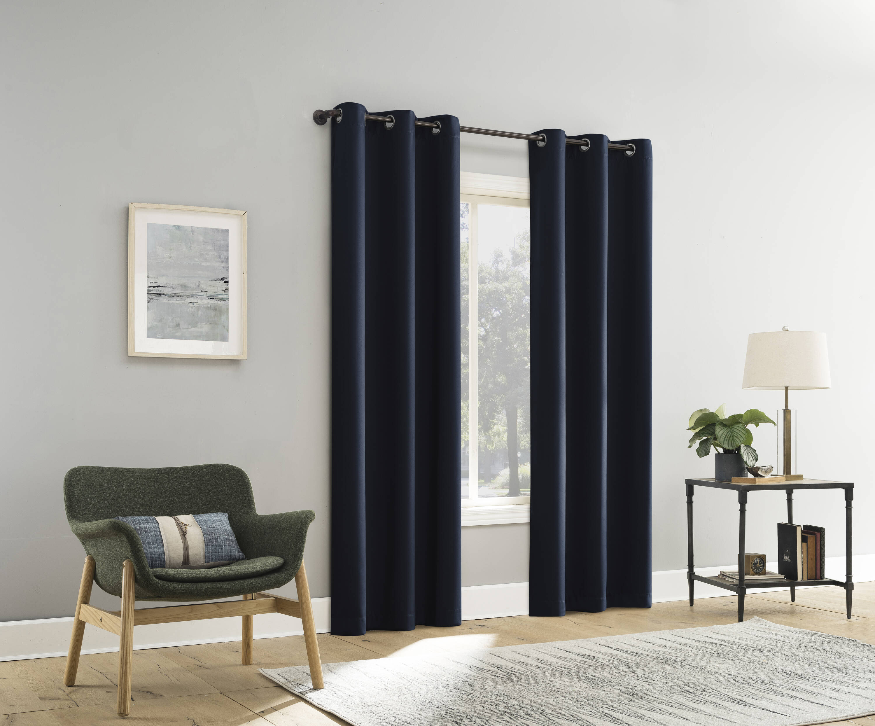 Sun Zero DOUGLAS 74X84 NAVY curtains - View #7