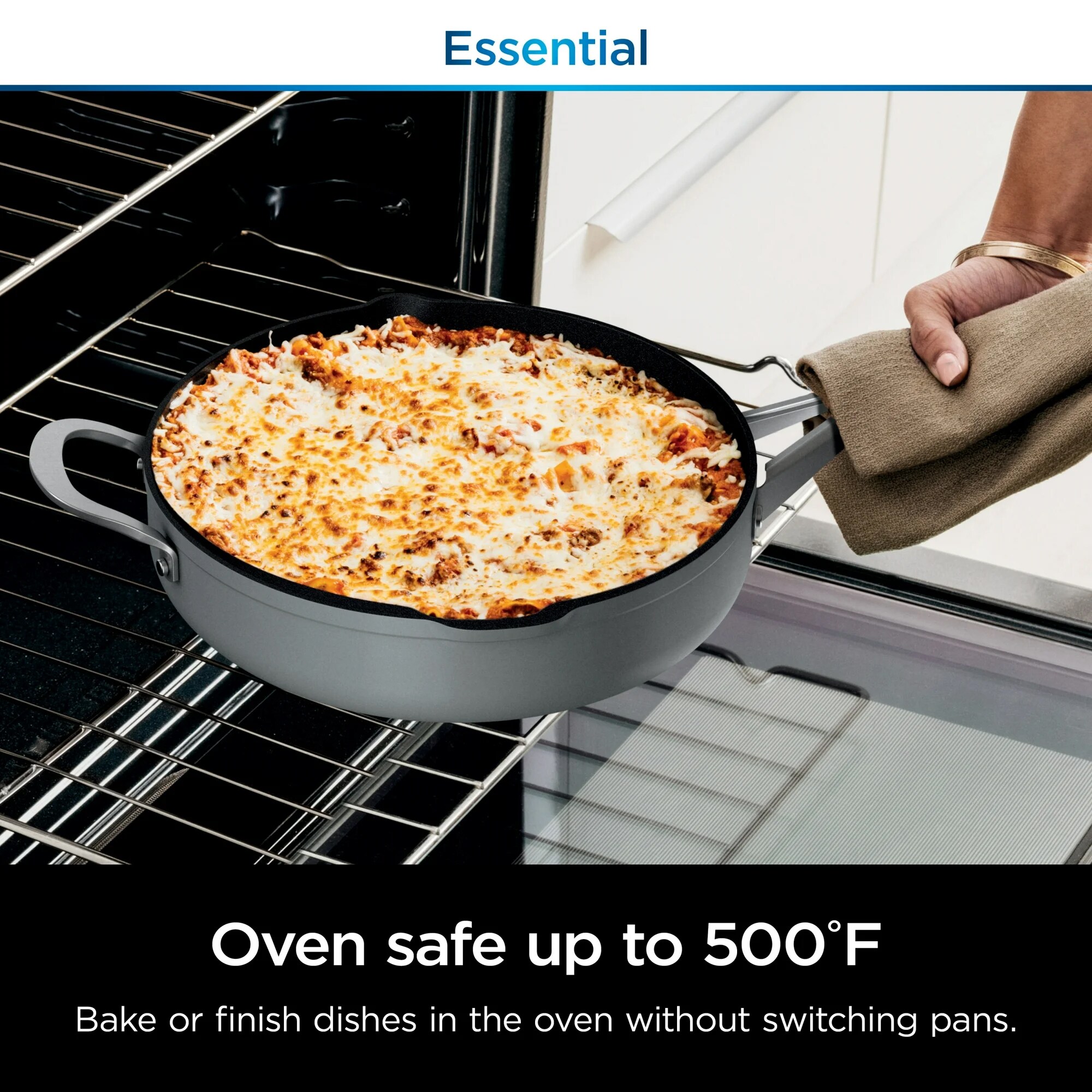 Ninja Foodi NeverStick 4 Quart Pan with Lid and Strainer Oven Safe