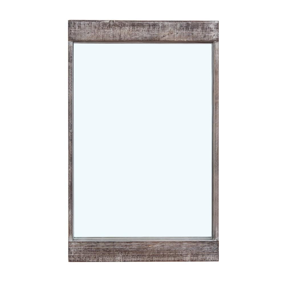 Danya B. TH267 19.625-in W x 31.5-in H Distressed Wood Framed Wall Mirror