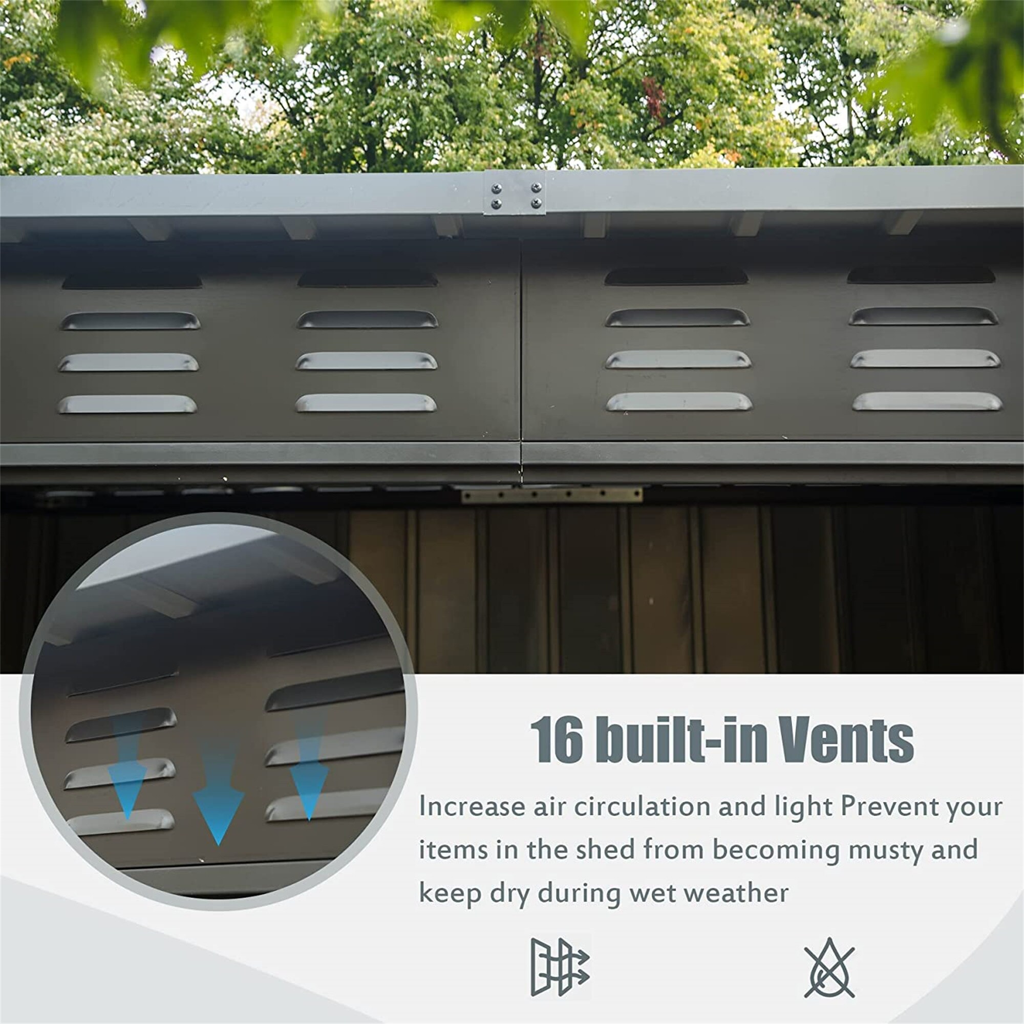 Kahomvis CREF-QP211-33 Metal-Storage-Buildings-Sheds - View #4
