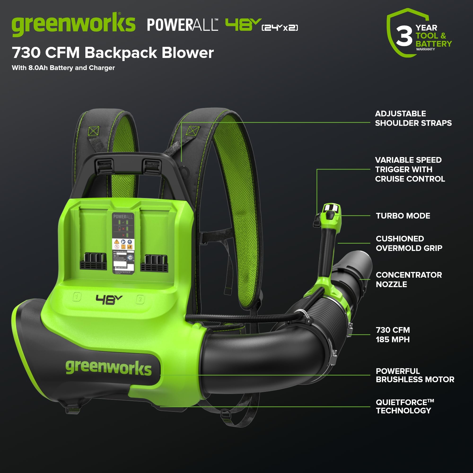 Greenworks BL2002B00 Cordless-Electric-Blowers - View #17
