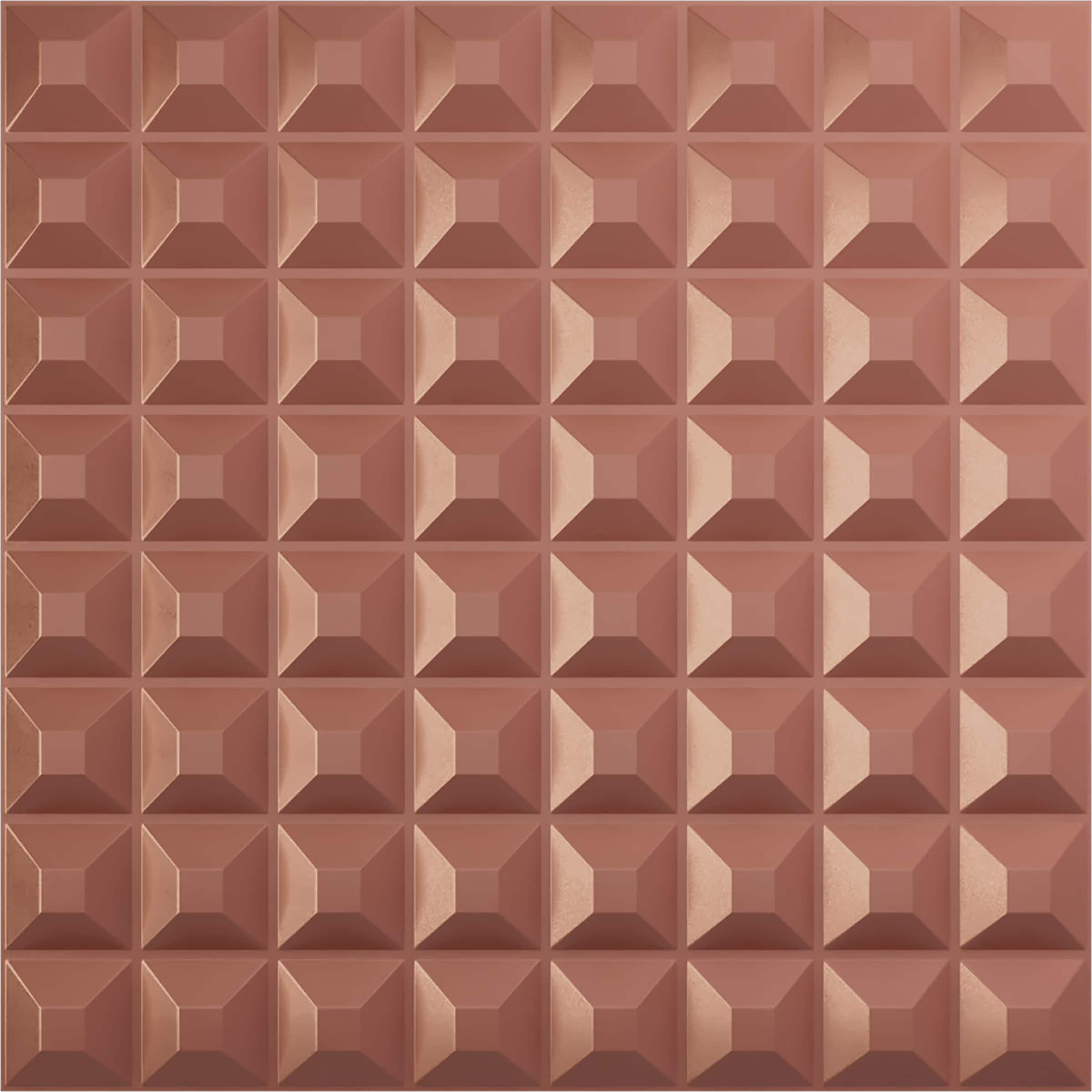 Ekena Millwork WP20X20BRFCP-CASE-12 19-5/8-in x 19-5/8-in Embossed Paintable/Stainable Pink PVC Wall Panel ( 12 -Pack, Covers 32.04-sq ft )