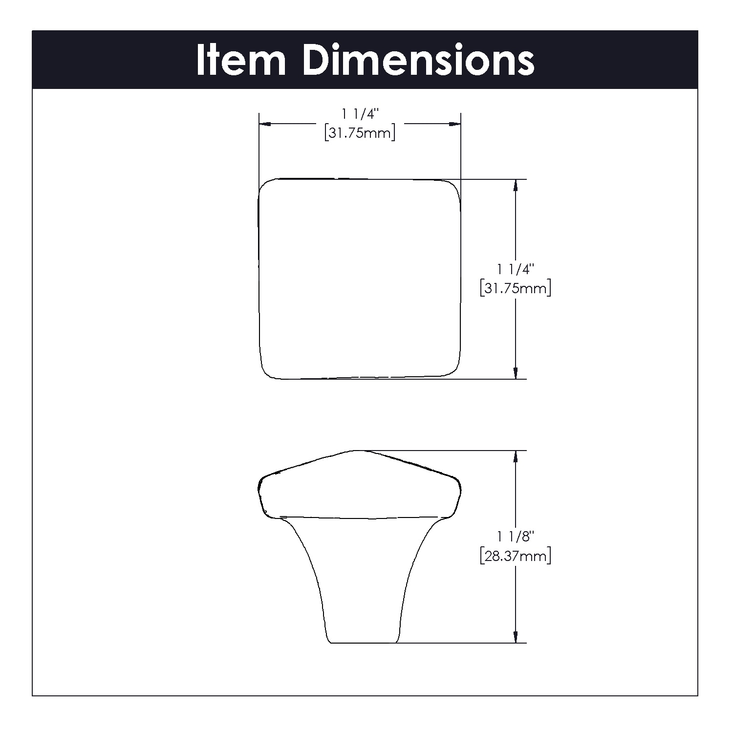 Hickory Hardware P3670-BI-10B Cabinet-Knobs - View #4