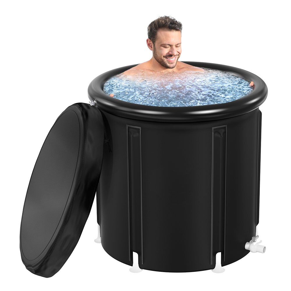 Bestcore Extra Large 99-gal Ice Bath Tub with Cover for Athletes - Portable Insulated Cold Plunge Tub for Recovery Training and Cold Water Therapy