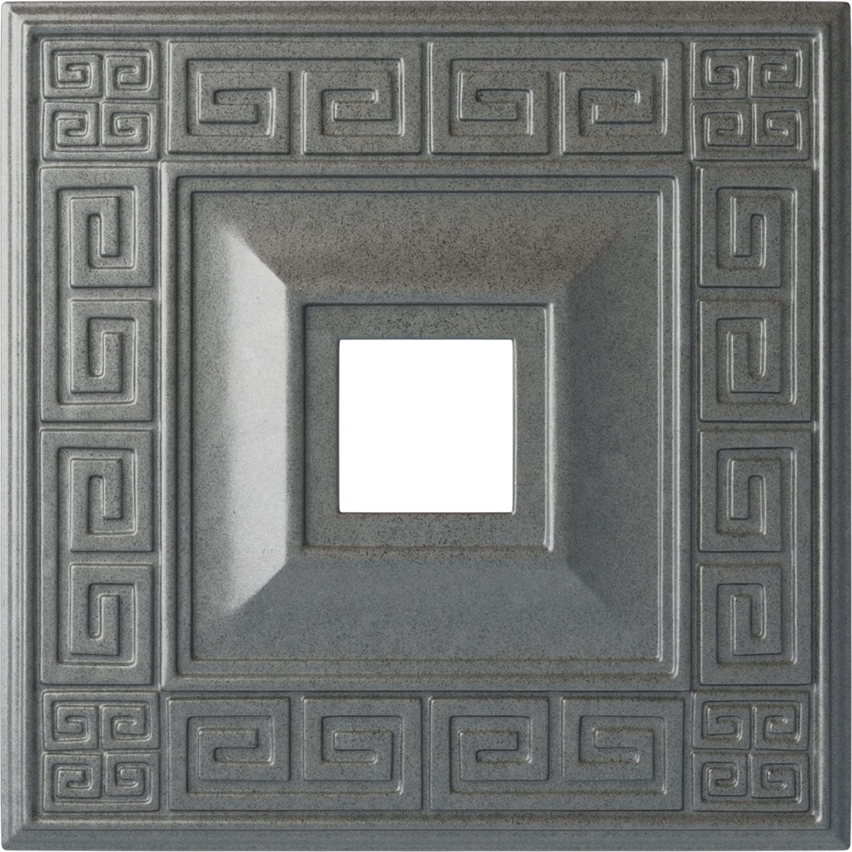 Ekena Millwork CM18ERPLS Eris 18-in W x 18-in L Painted Platinum Polyurethane Whole Ceiling Medallion