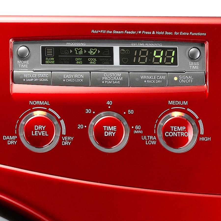 DLEX3250R  LG 7.3 cu. ft. Electric Dryer - Wild Cherry Red