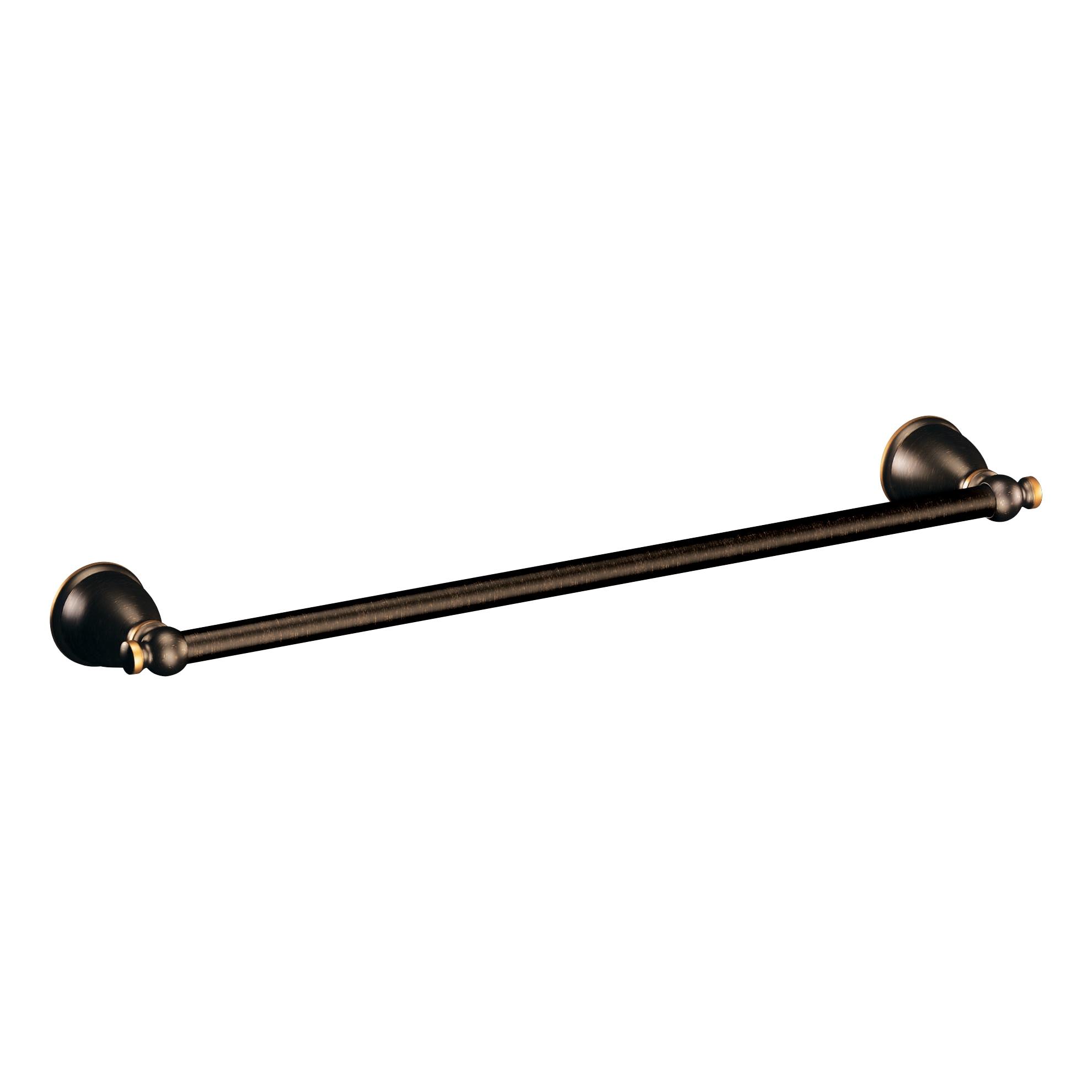 Moen Caldwell 24-in Mediterranean Bronze Wall Mount Single Towel Bar in ...