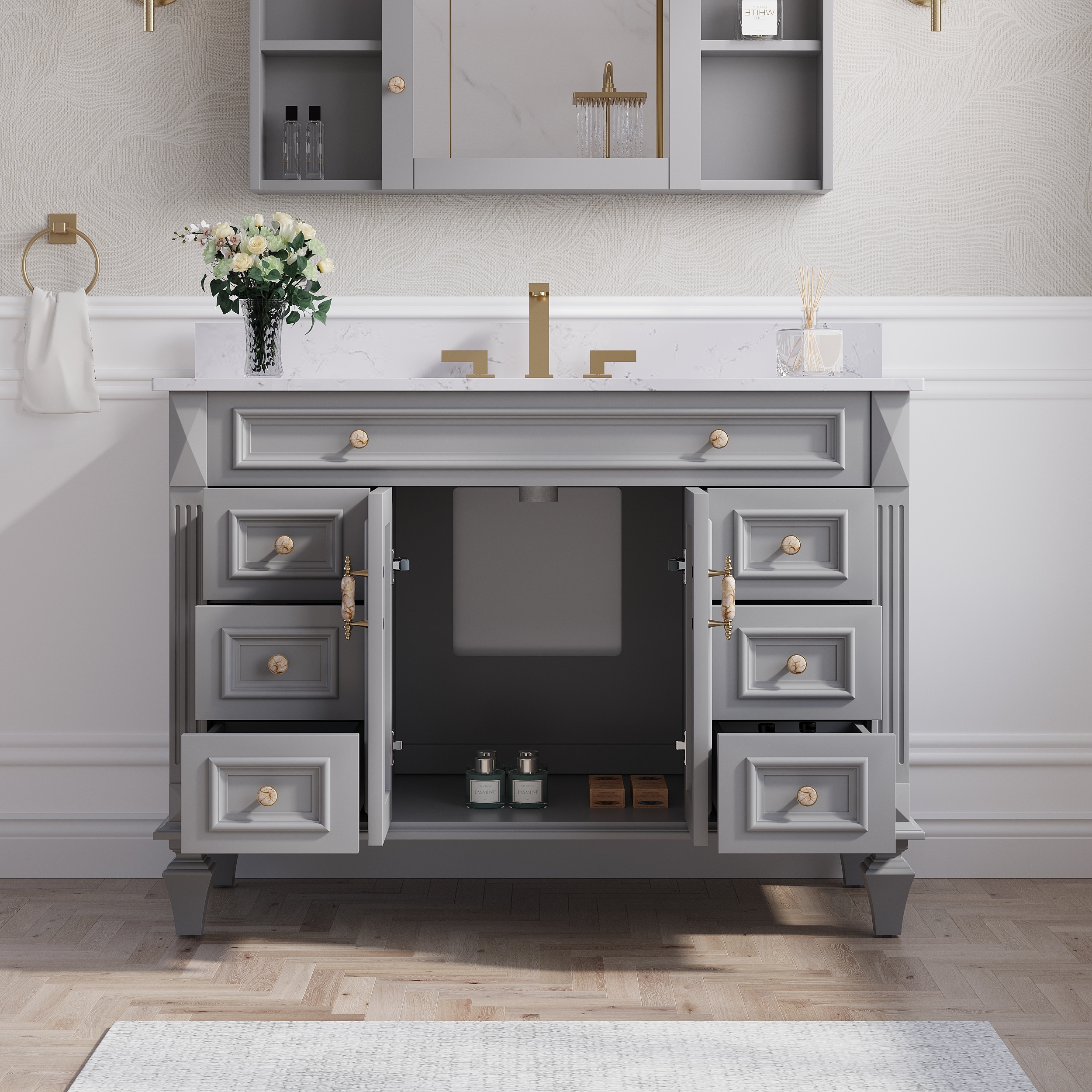 Forclover MF01AR-48TG Bath-Vanity-Combo - View #10