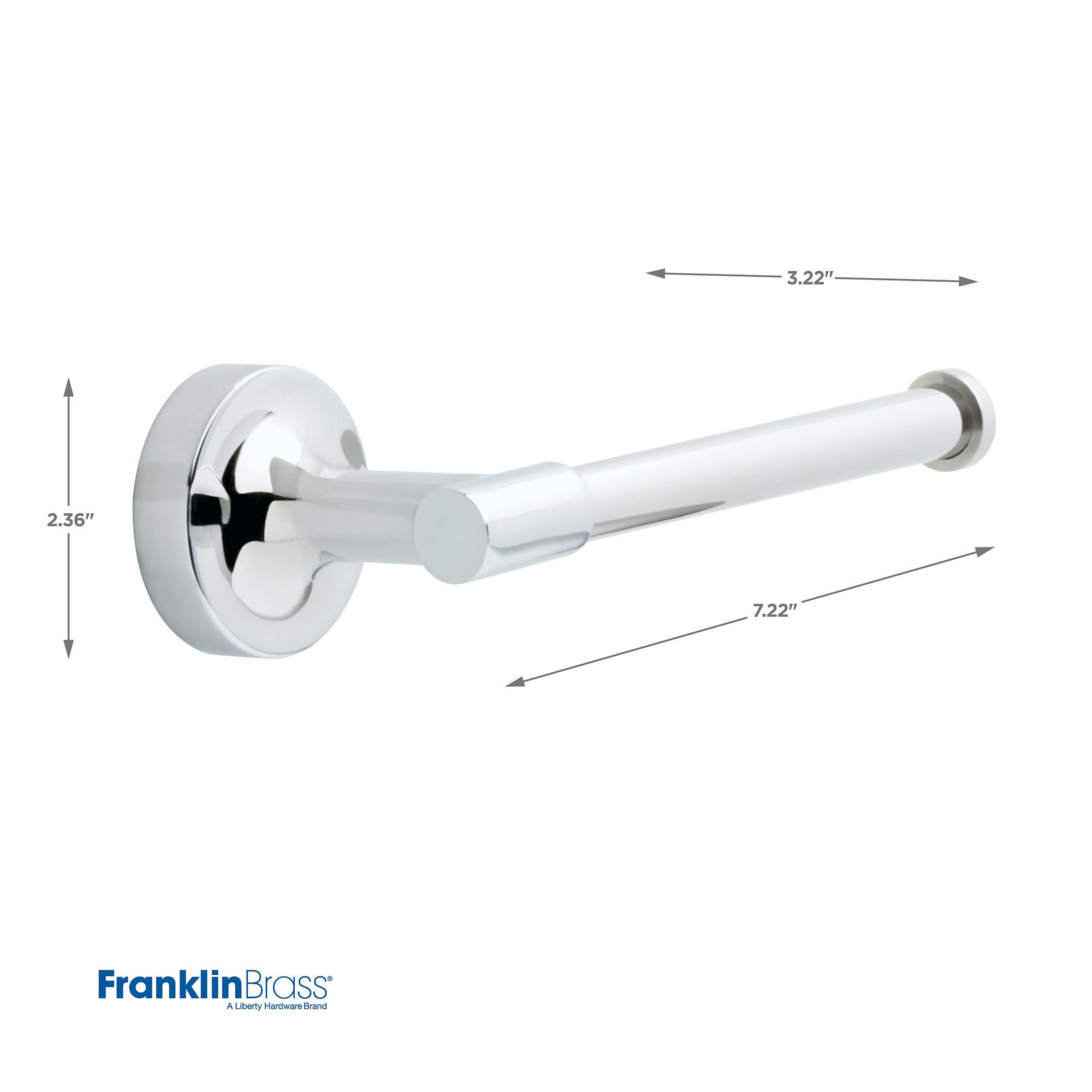 Voisin Polished Chrome Single Post Toilet Paper Holder