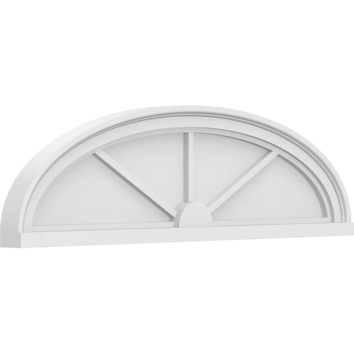 Ekena Millwork PEDPS034X095ELL03 34-in W x 9.5-in L PVC Pediment