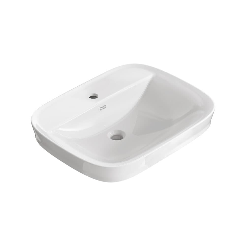 American Standard White Ceramic Above-Counter Rectangular Sink