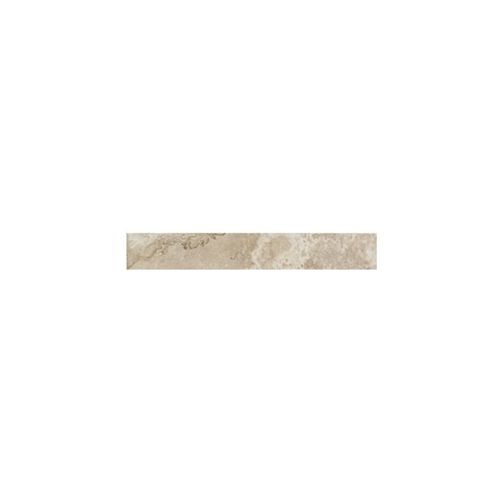 American Olean Pozzalo Coastal Beige Ceramic Bullnose Tile (6-in x 6-in)