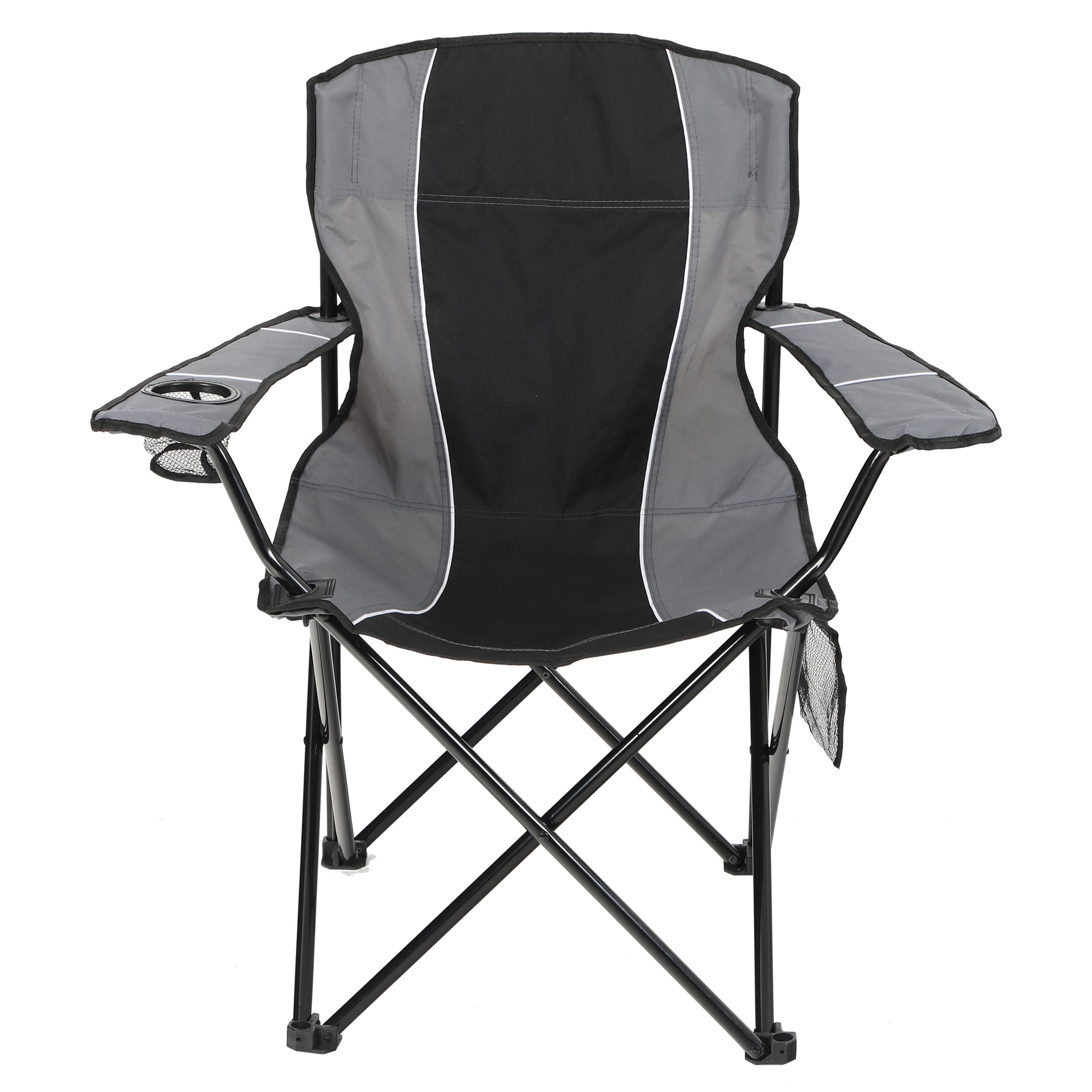 Style Selections Polyester Black/Grey Folding Camping Chair