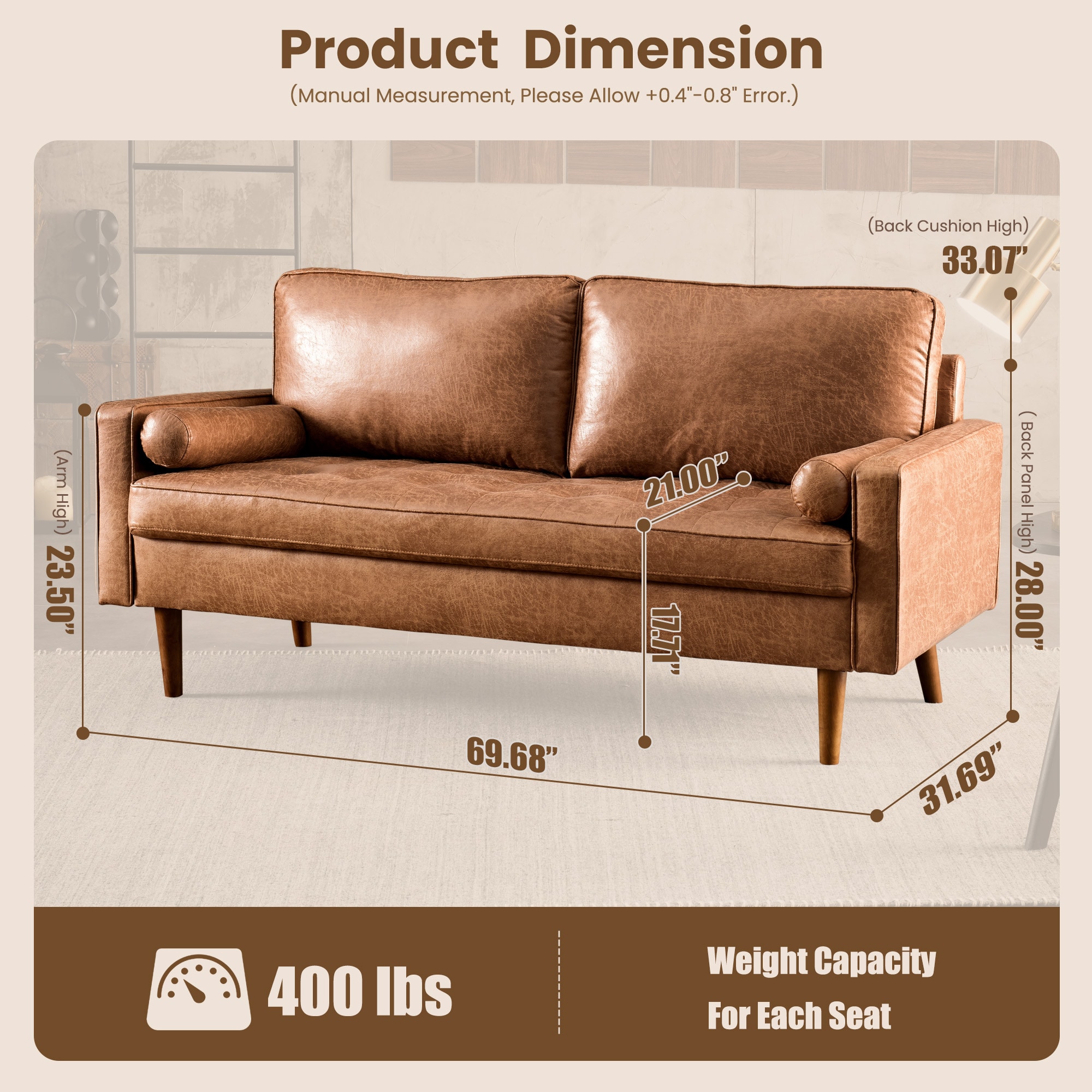 ALTRIGUS 6L-YSL100-AL Sofas-Loveseats - View #2