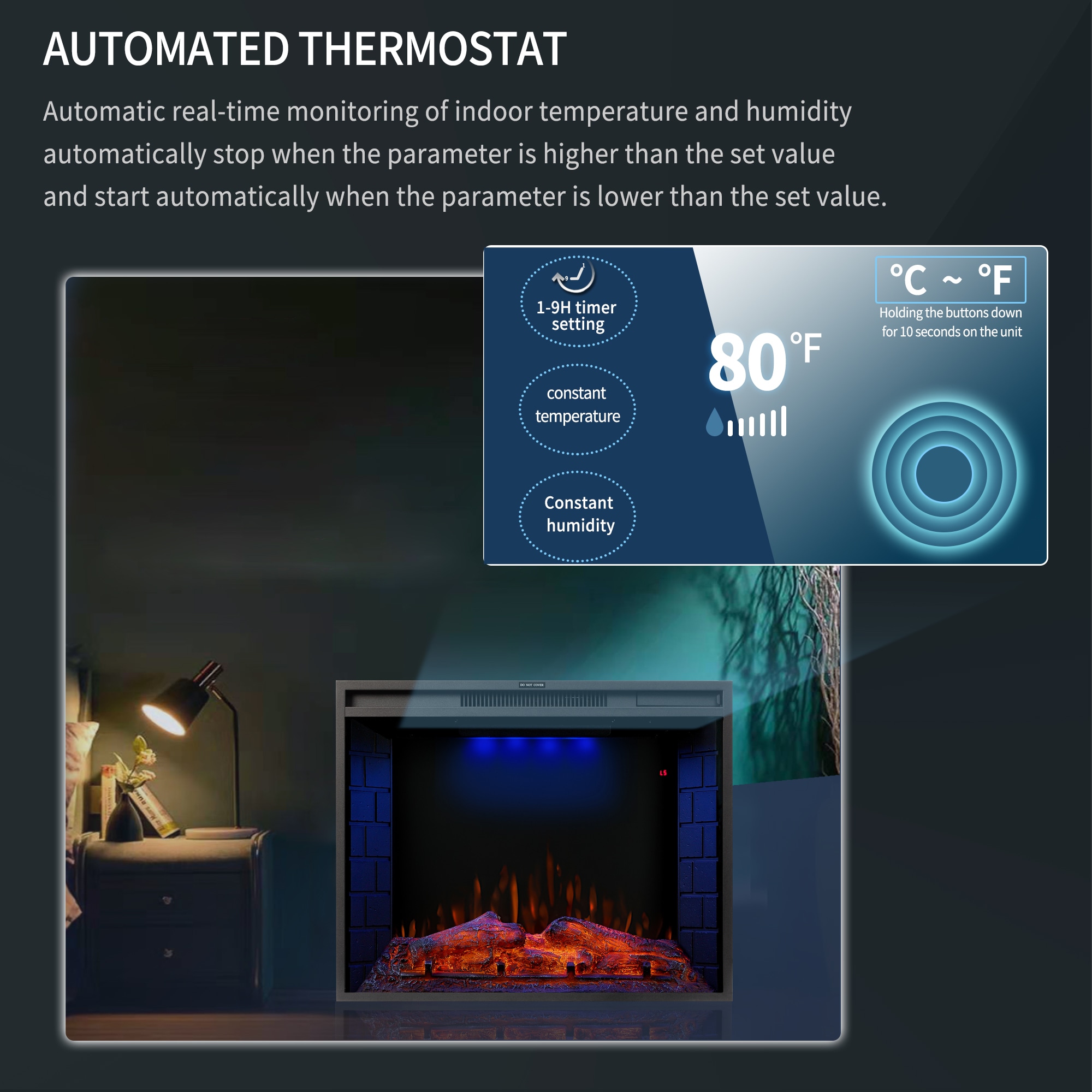 CASAINC TR-83428IN Electric-Fireplaces - View #13