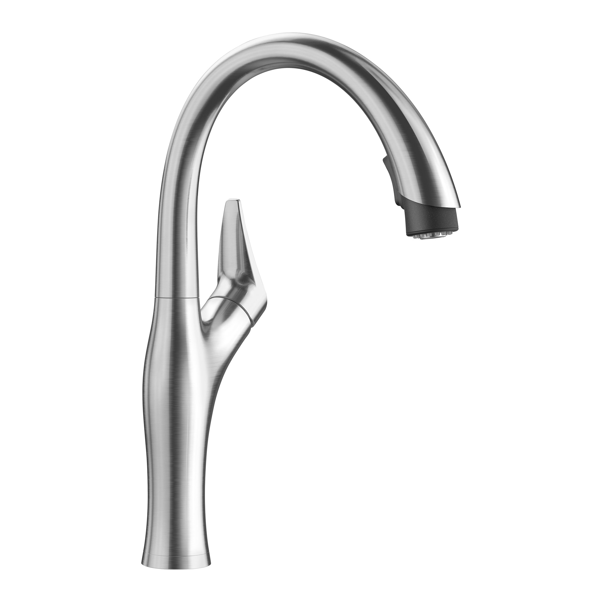 BLANCO Artona Pvd Steel Single Handle Pull-down Kitchen Faucet with ...