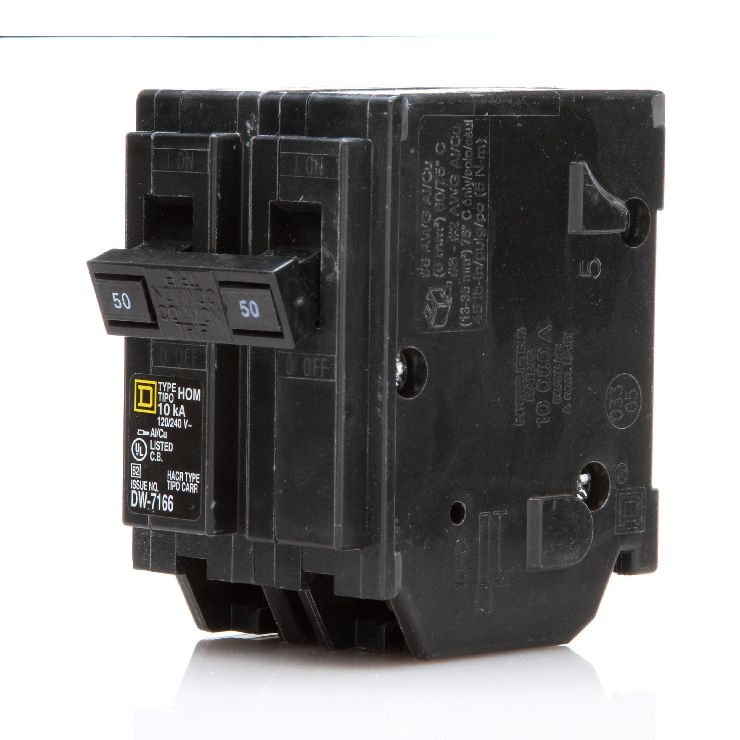 Square D HOM250 50 A Miniature Circuit Breaker for sale online 