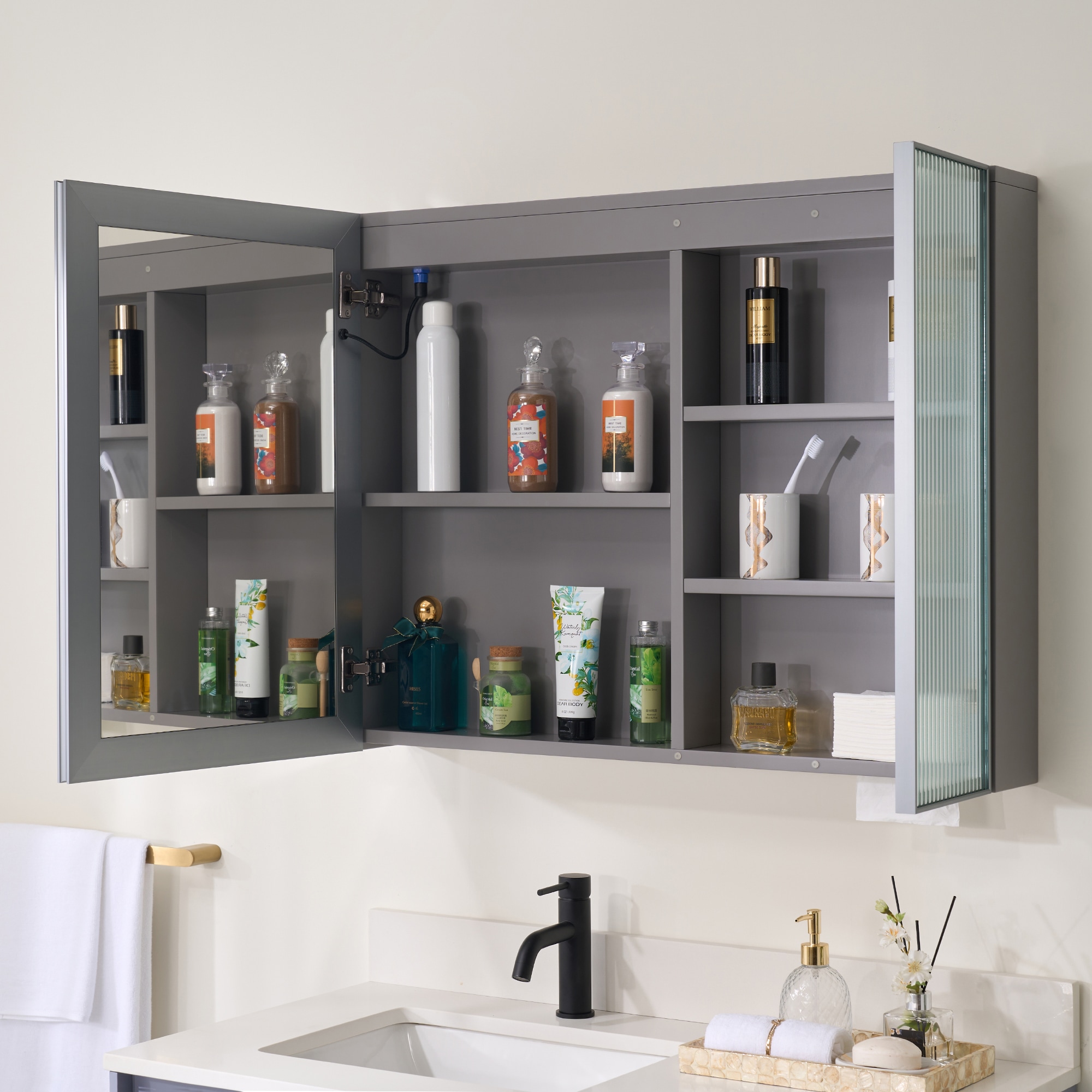 Forclover ALF-FL36GY Bathroom-Medicine-Cabinets - View #11