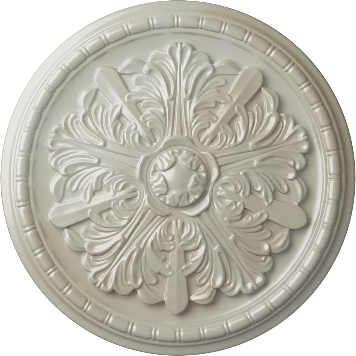 Ekena Millwork CM17WAFBS Washington 17.125-in W x 17.125-in L Painted Flash Blue Polyurethane Split Ceiling Medallion