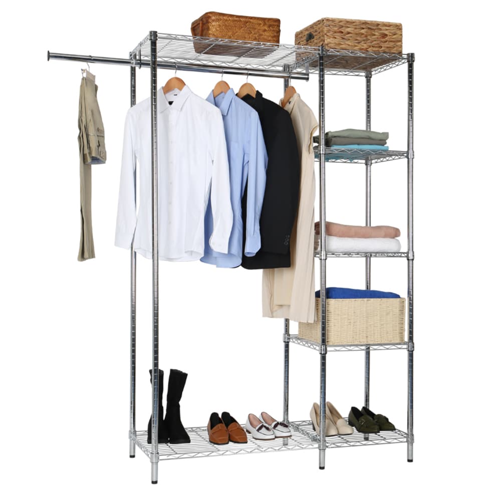 Chrome Steel Clothing Rack | - Style Selections LWS-205