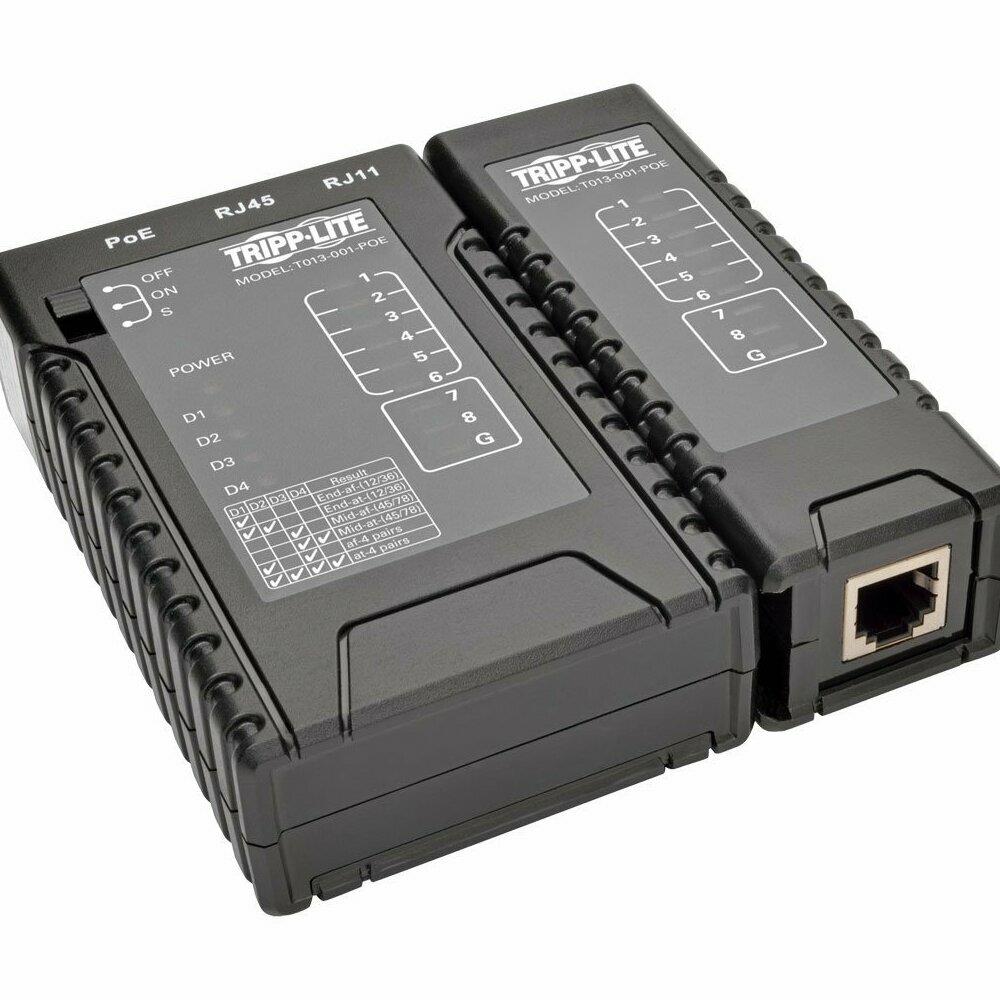 Interex By Tripp-Lite ISTR69188 Tripp Lite T013-001-POE Network Cable Continuity Tester RJ45 and RJ11 with PoE Detection and Phone Cable