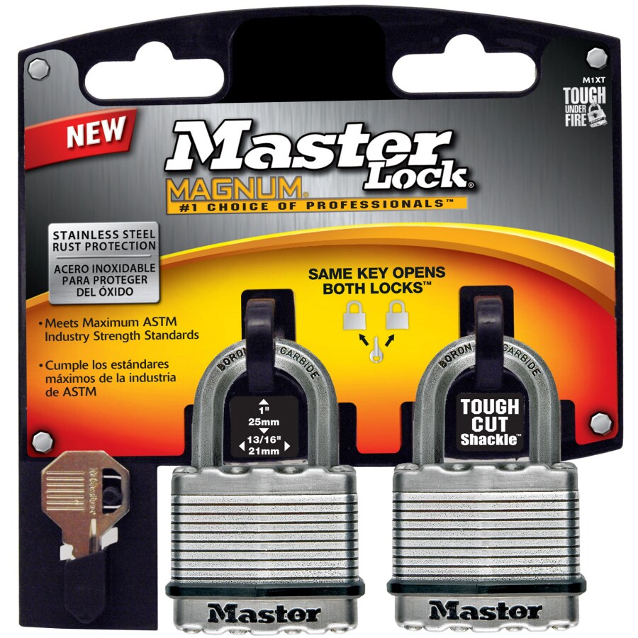 Master Lock M1XT Keyed Padlock (2-Pack)