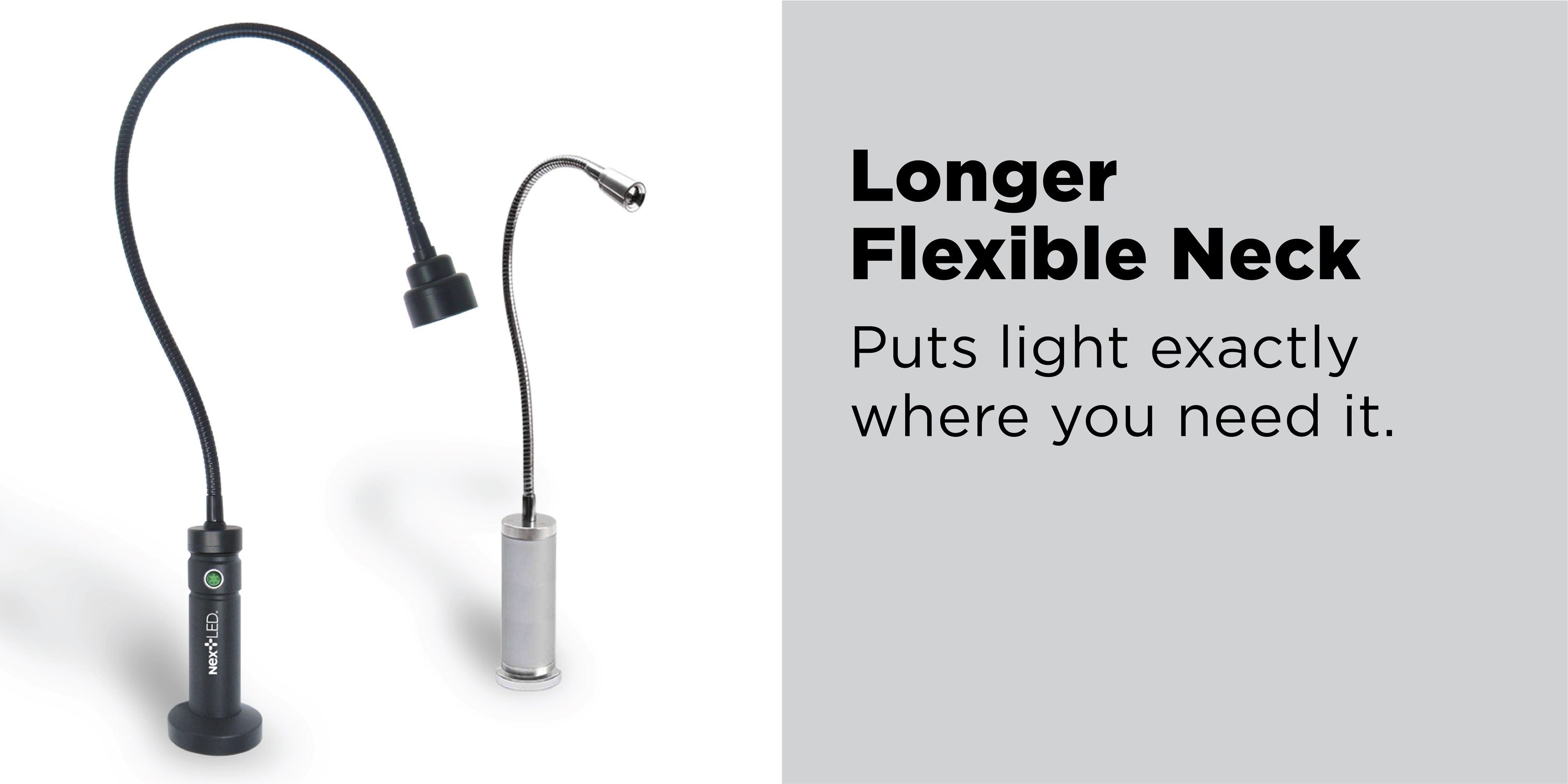 NextLED Black Flexible Gooseneck Magnetic Grill Light