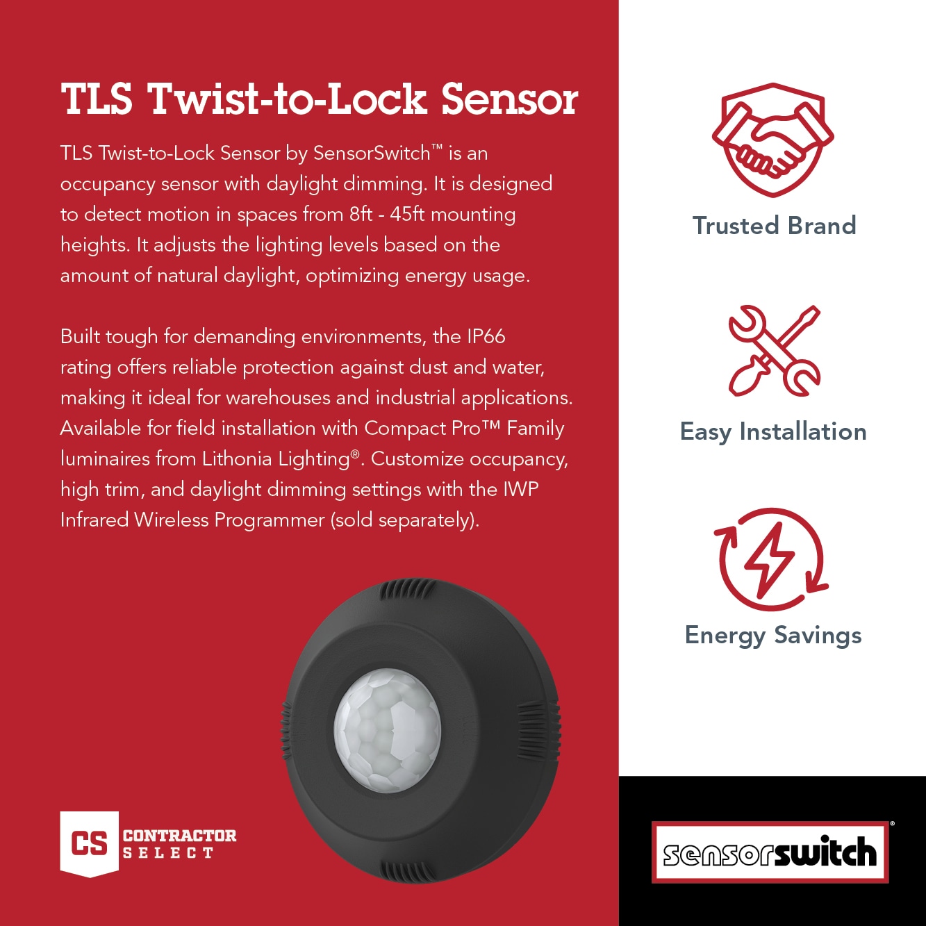 Sensor Switch TLSBK Outdoor-Motion-Light-Sensor-Adapters - View #2