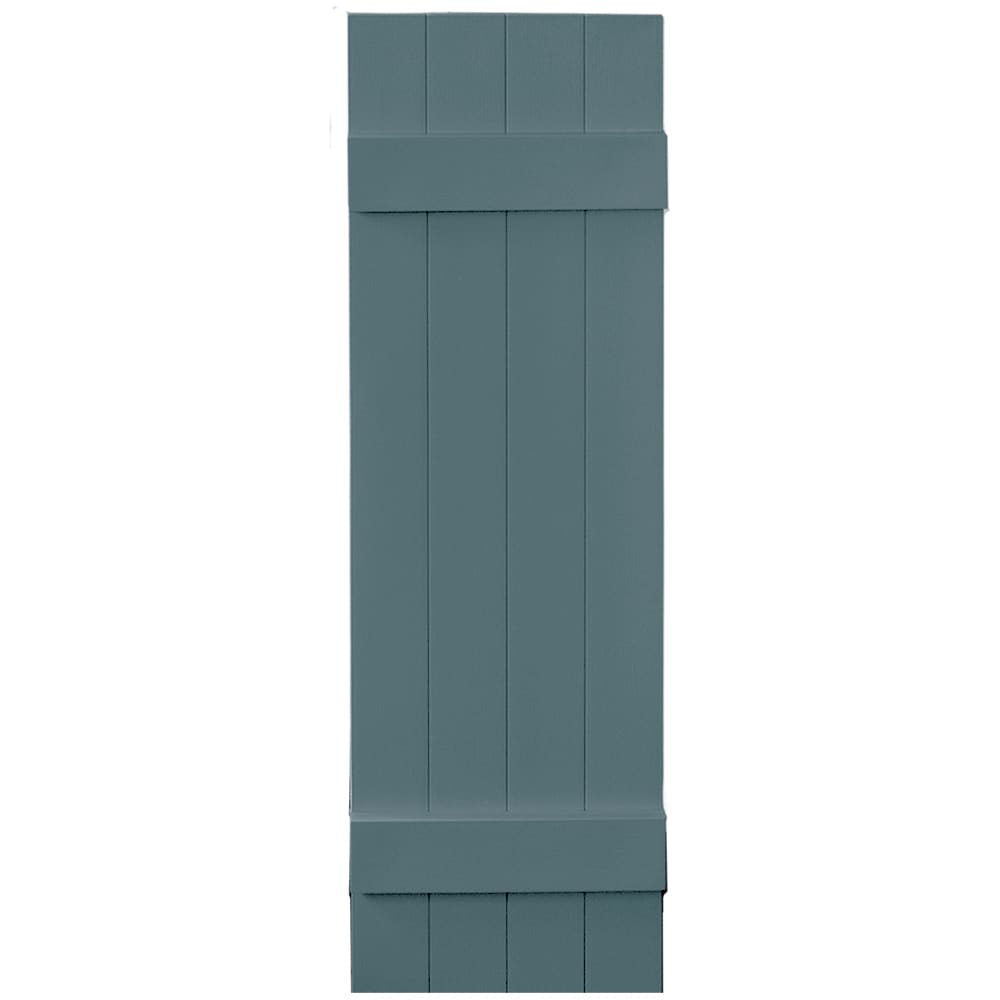 Vantage V6831447004 13.875-in W x 46.875-in H Wedgewood Blue Board and Batten Exterior Shutters