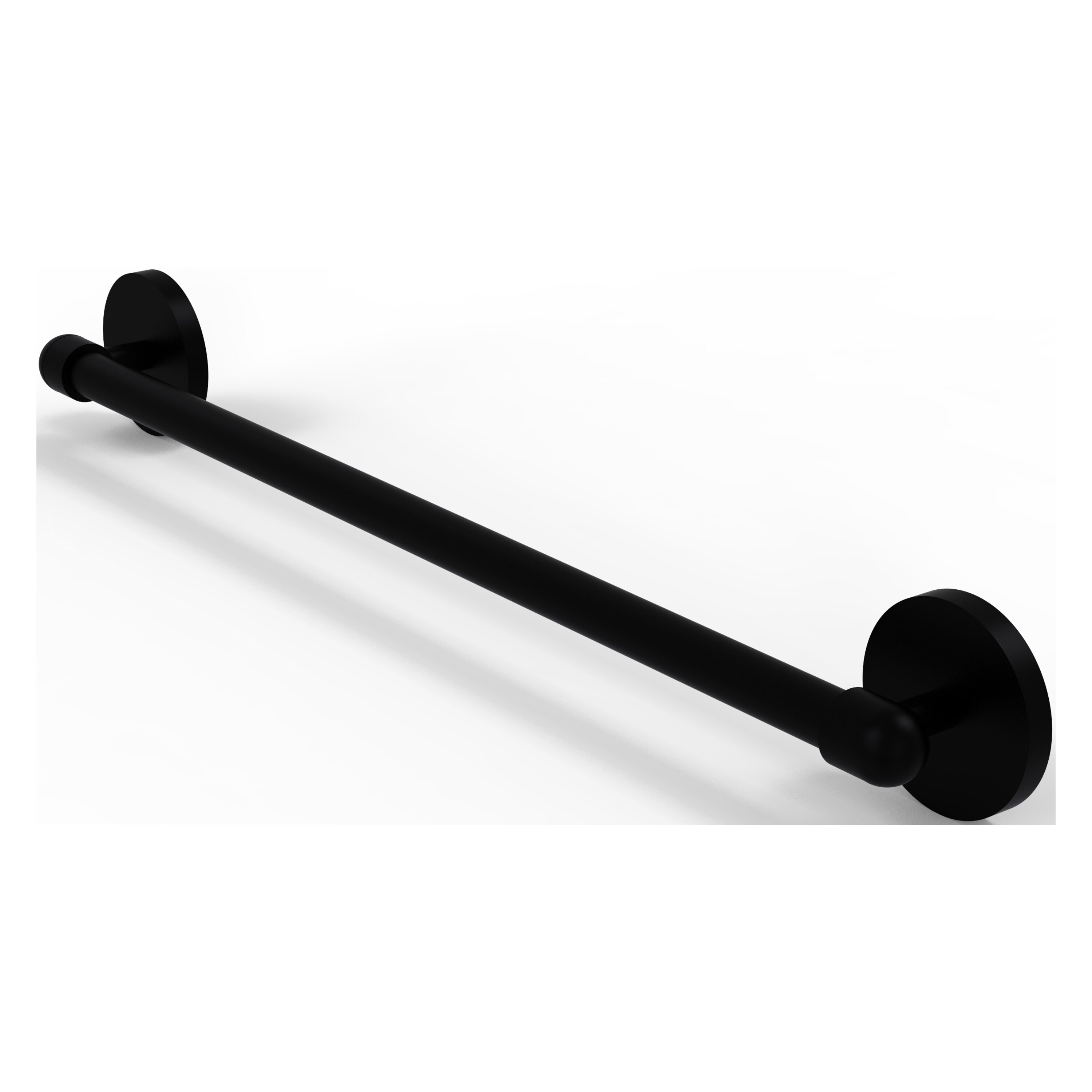 Allied Brass TA-41/24-BKM Tango 24-in Matte Black Wall mount Single Towel Bar