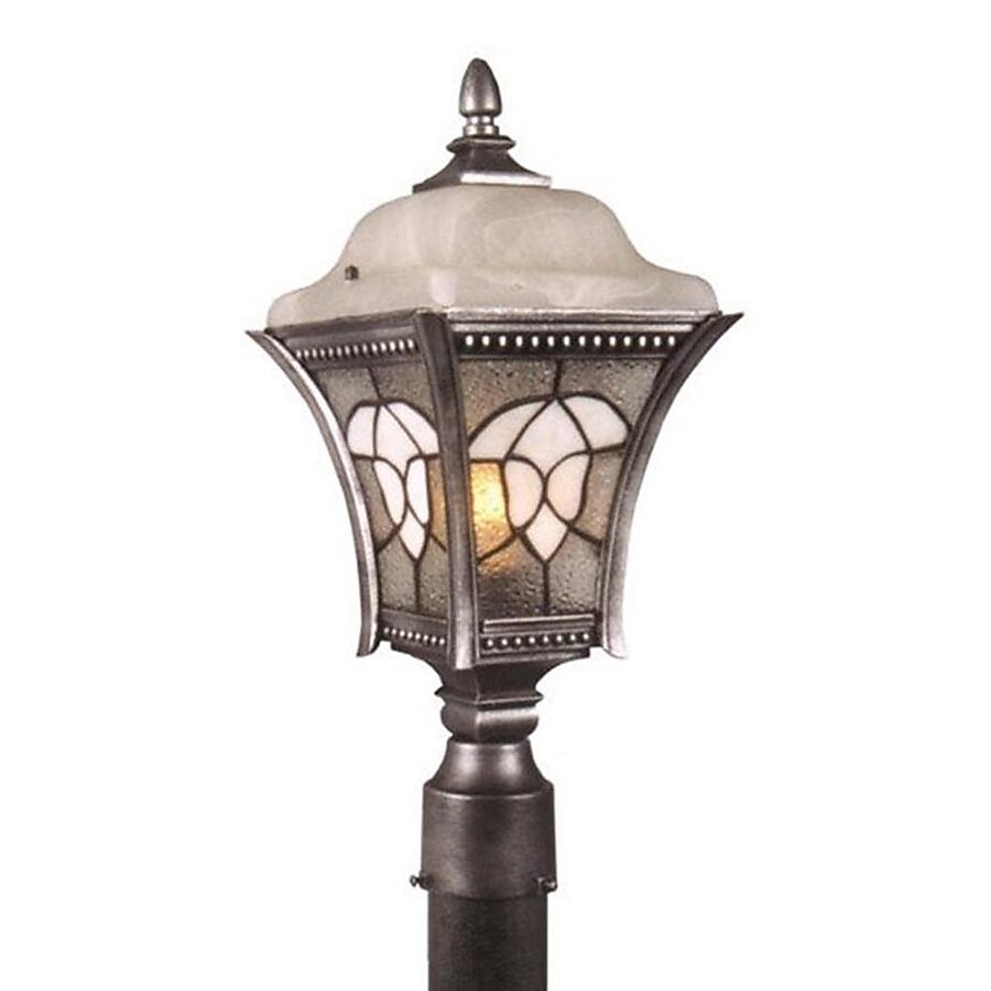 Special Lite Abington 100-Watt 16.75-in Swedish Silver Traditional Post Light Special Lite Abington 100-Watt 16.75-in Swedish Silver Traditional Post Light