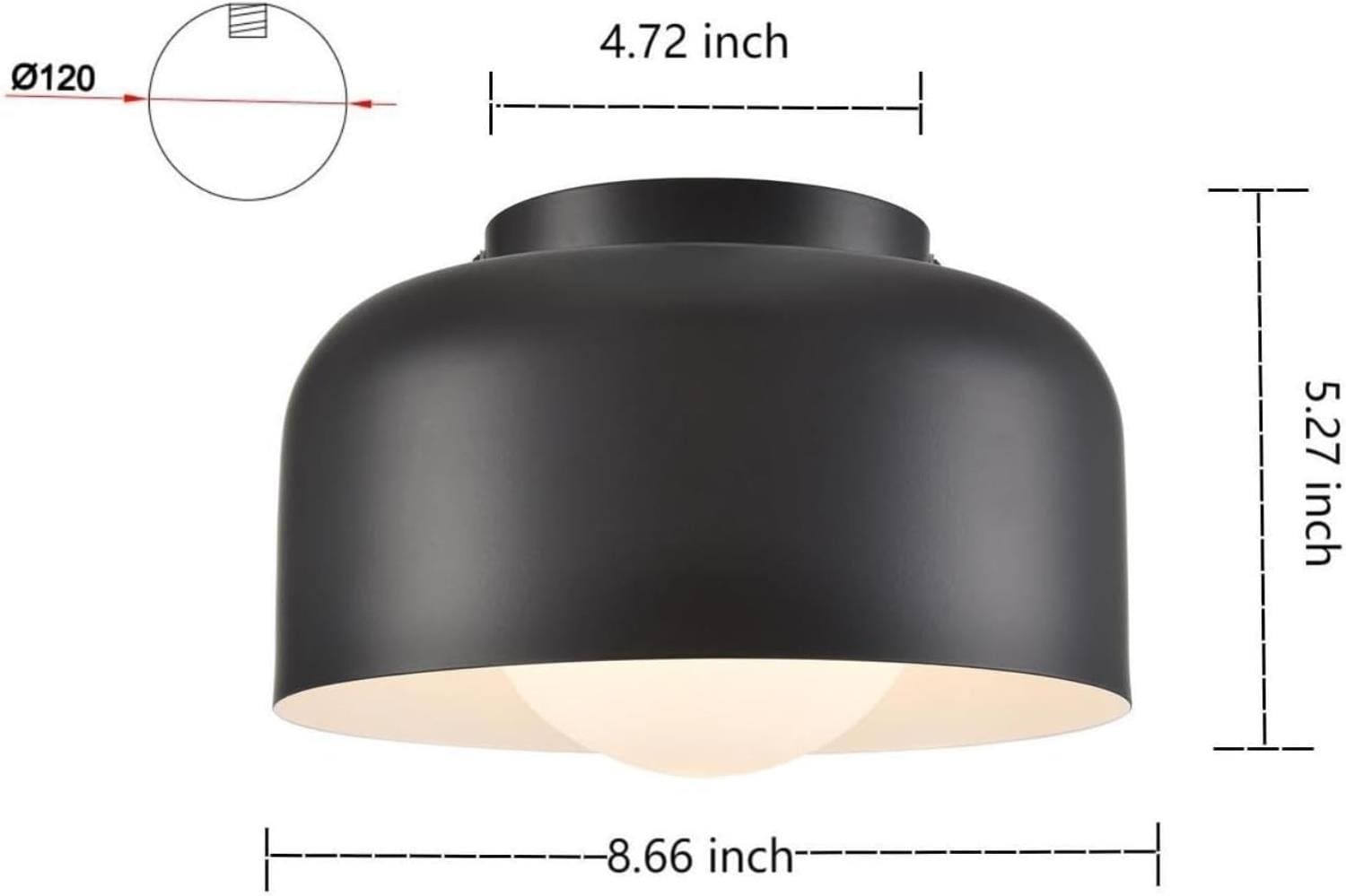Claxy DE-T7274CU-BK flushmounts - View #2