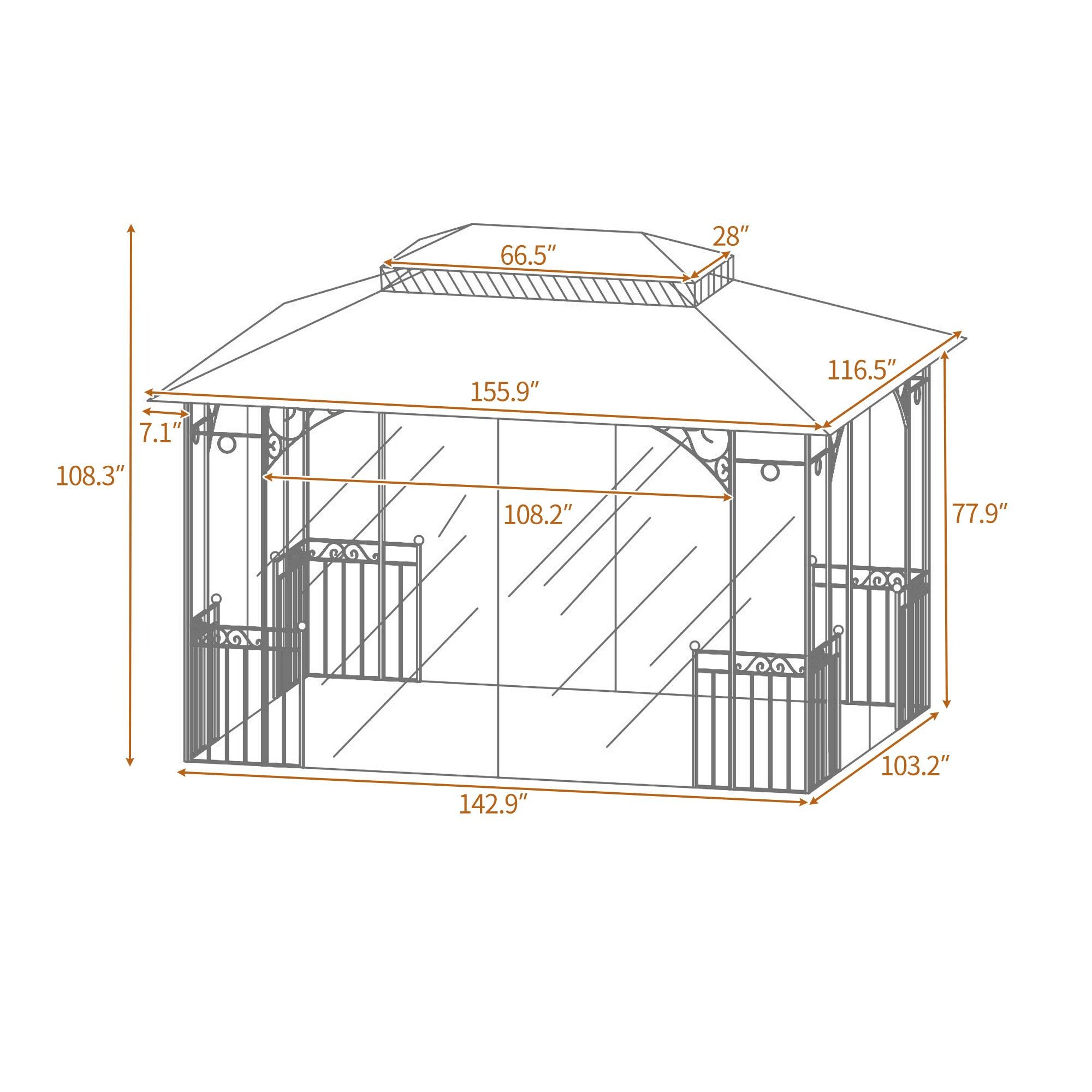 Bayfeve BFUS-269AD Wood-Resin-Gazebos - View #14