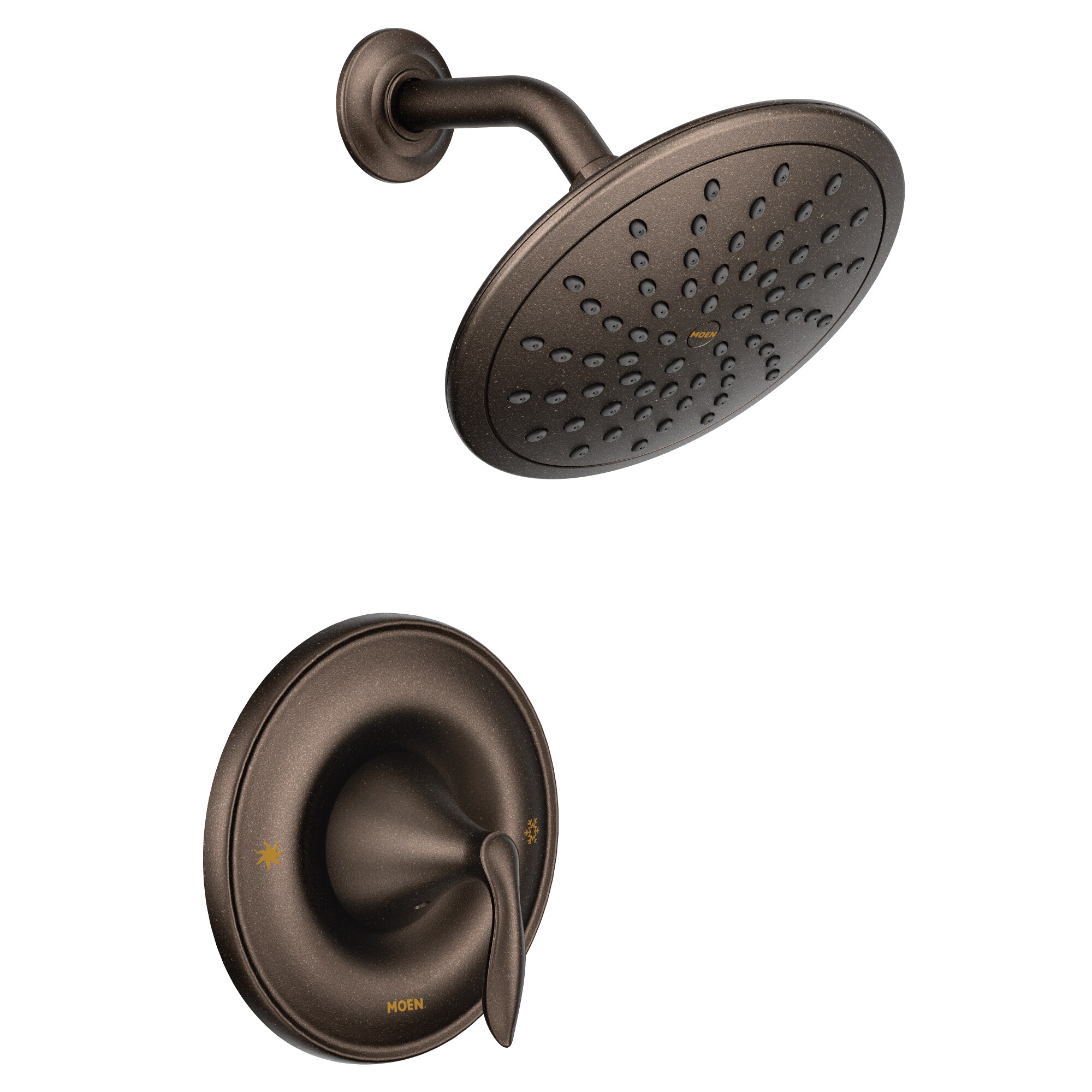 Moen T2232EPORB Eva Oil-Rubbed Bronze 1-handle Single Function Round Shower Faucet (Valve Not Included)
