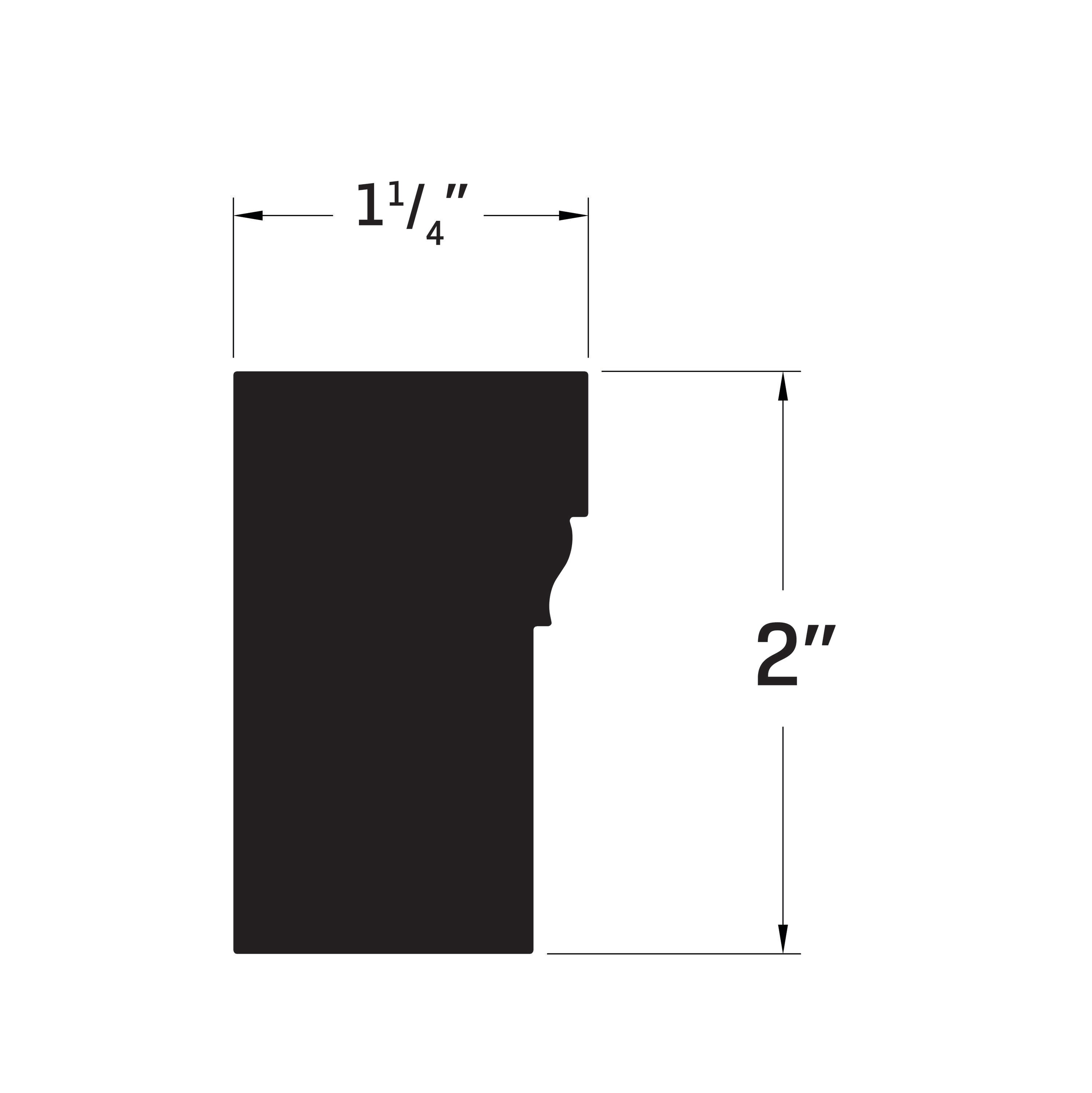 Royal Building Products 1-1/4-in x 2-in x 10-ft Finished PVC Brick