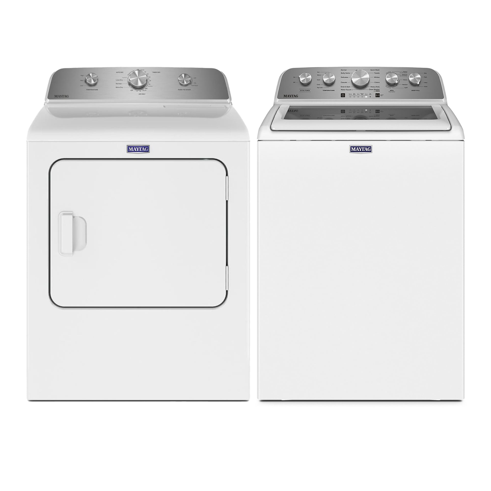 Maytag  Top-Load Washer with Agitator & Vented Gas Dryer Set
