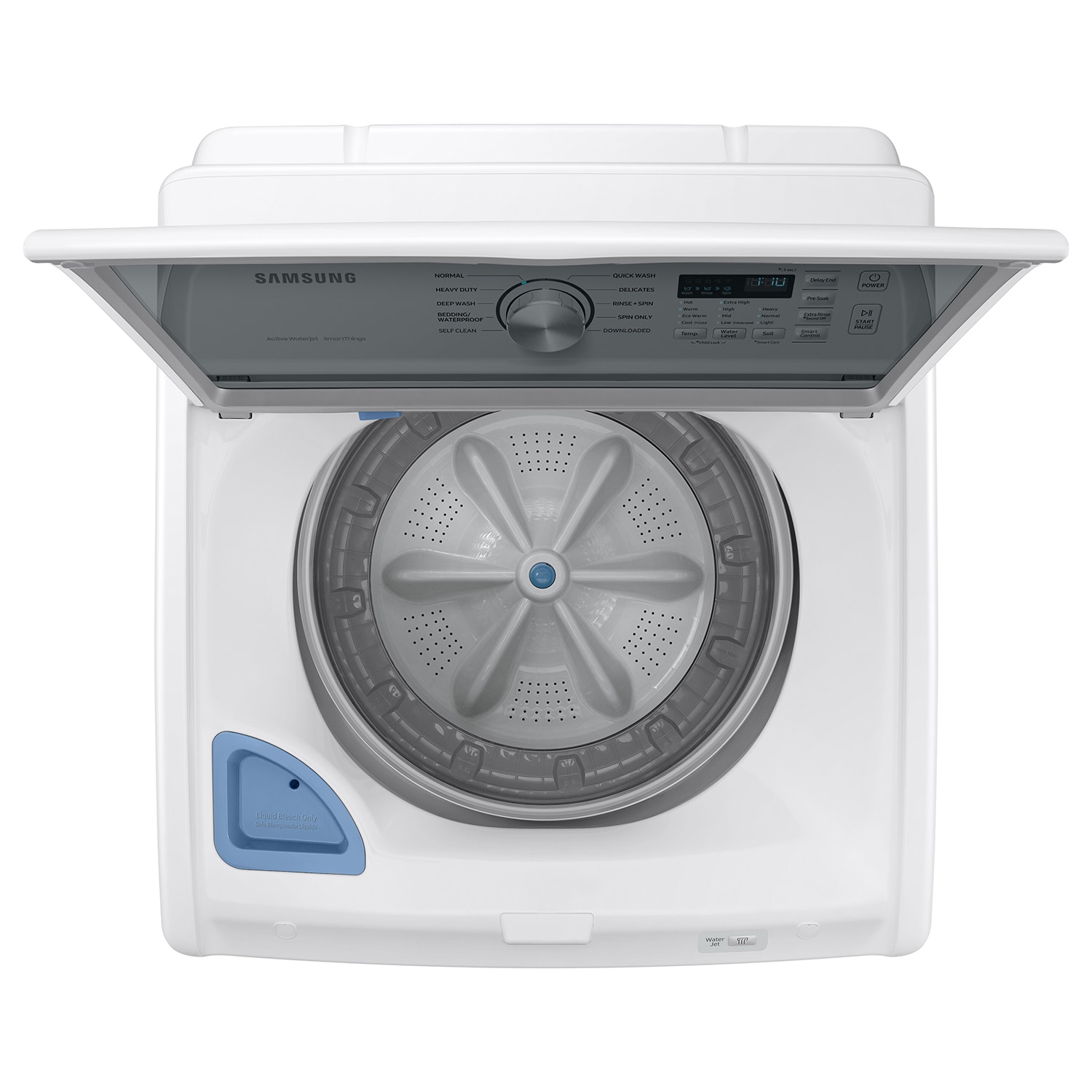 Samsung 4.7-cu ft High Efficiency Impeller Smart Top-Load Washer (White)