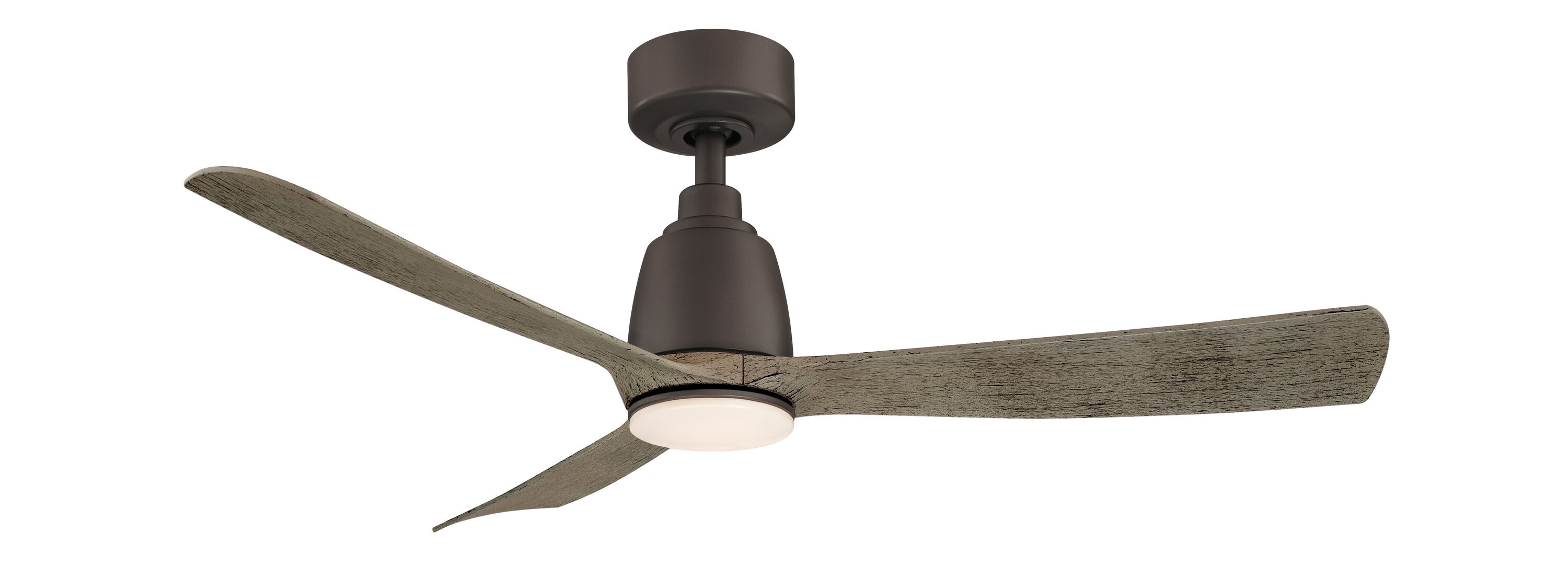 Fanimation Kute 44-in Matte White Color-changing Integrated LED Indoor/Outdoor Smart Propeller Ceiling Fan with Light and Remote (3-Blade) FPD8547MW-LK Sansujyuku sansujyuku.com