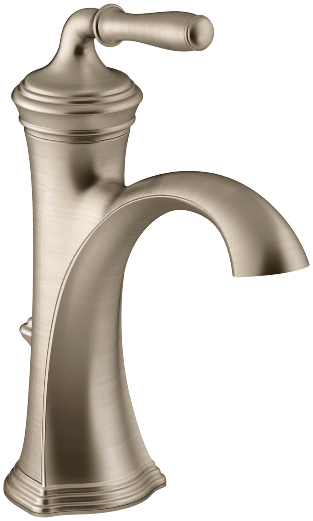 KOHLER 193-4-BV Devonshire Lifetime Limited Warranty 4-in centerset 1-handle WaterSense Bathroom Sink Faucet with Drain